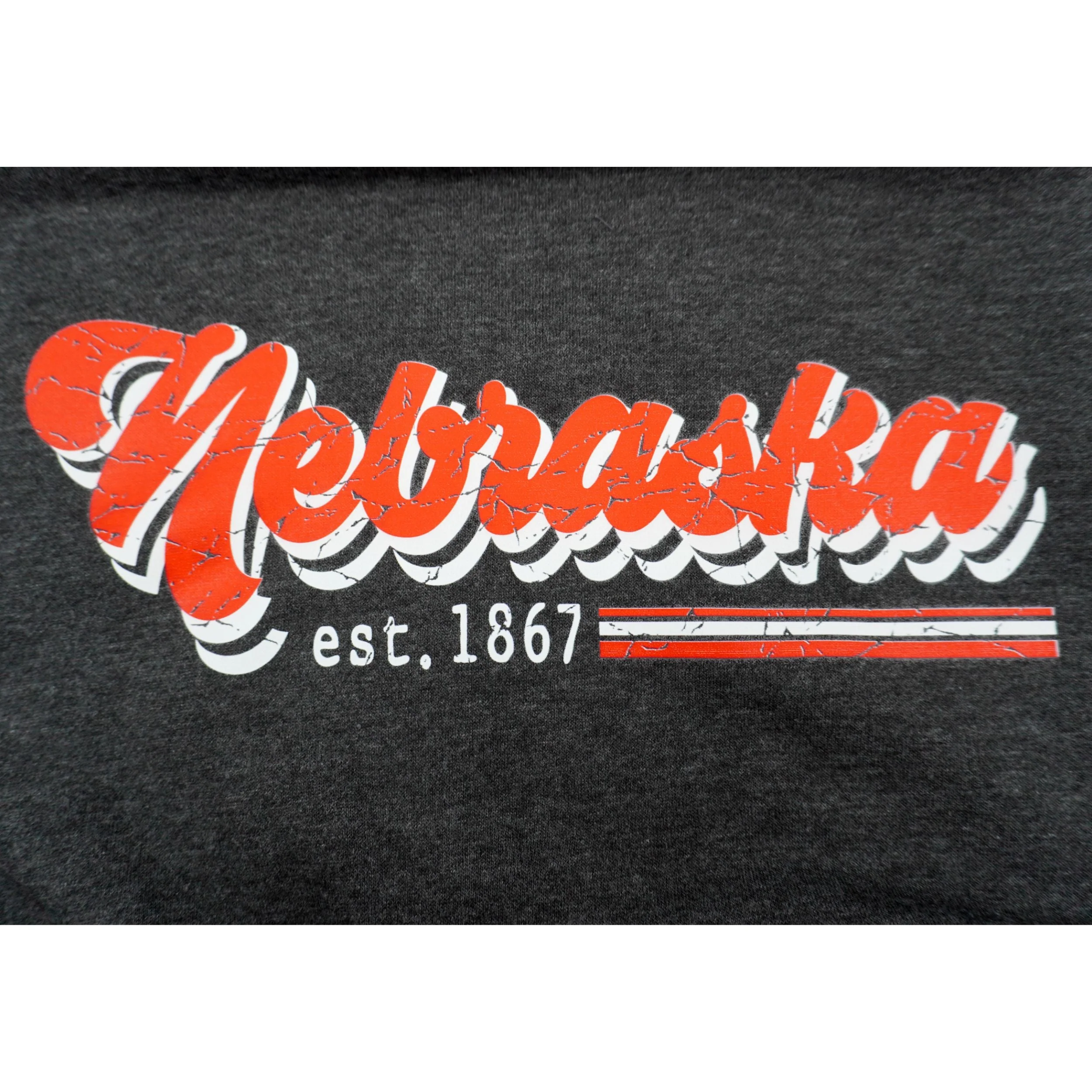 Nebraska Est. 1867 Crewneck Sweatshirt | Black | Pretty & Fabulous - Image 4