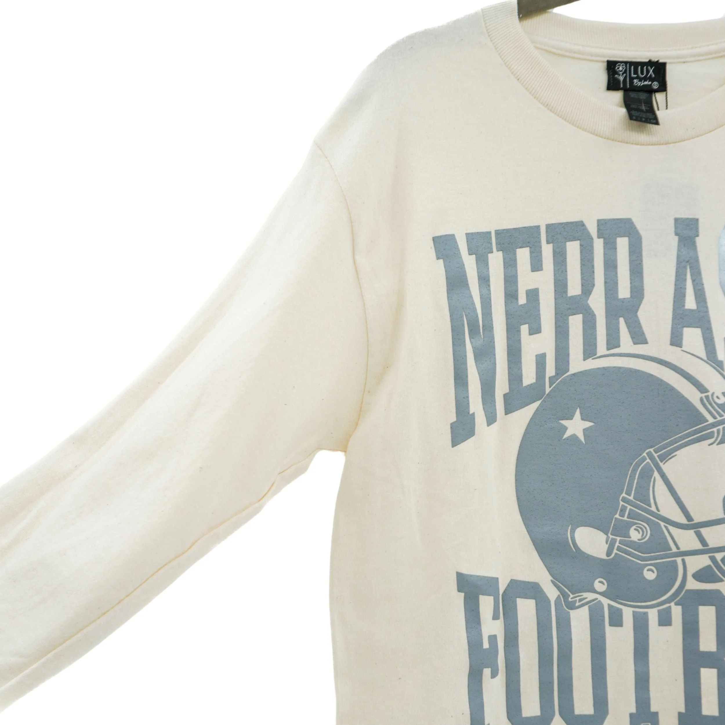 Nebraska Football Helmet Long Sleeve Shirt | Multiple Sizes | Lux by Leslie - Image 3