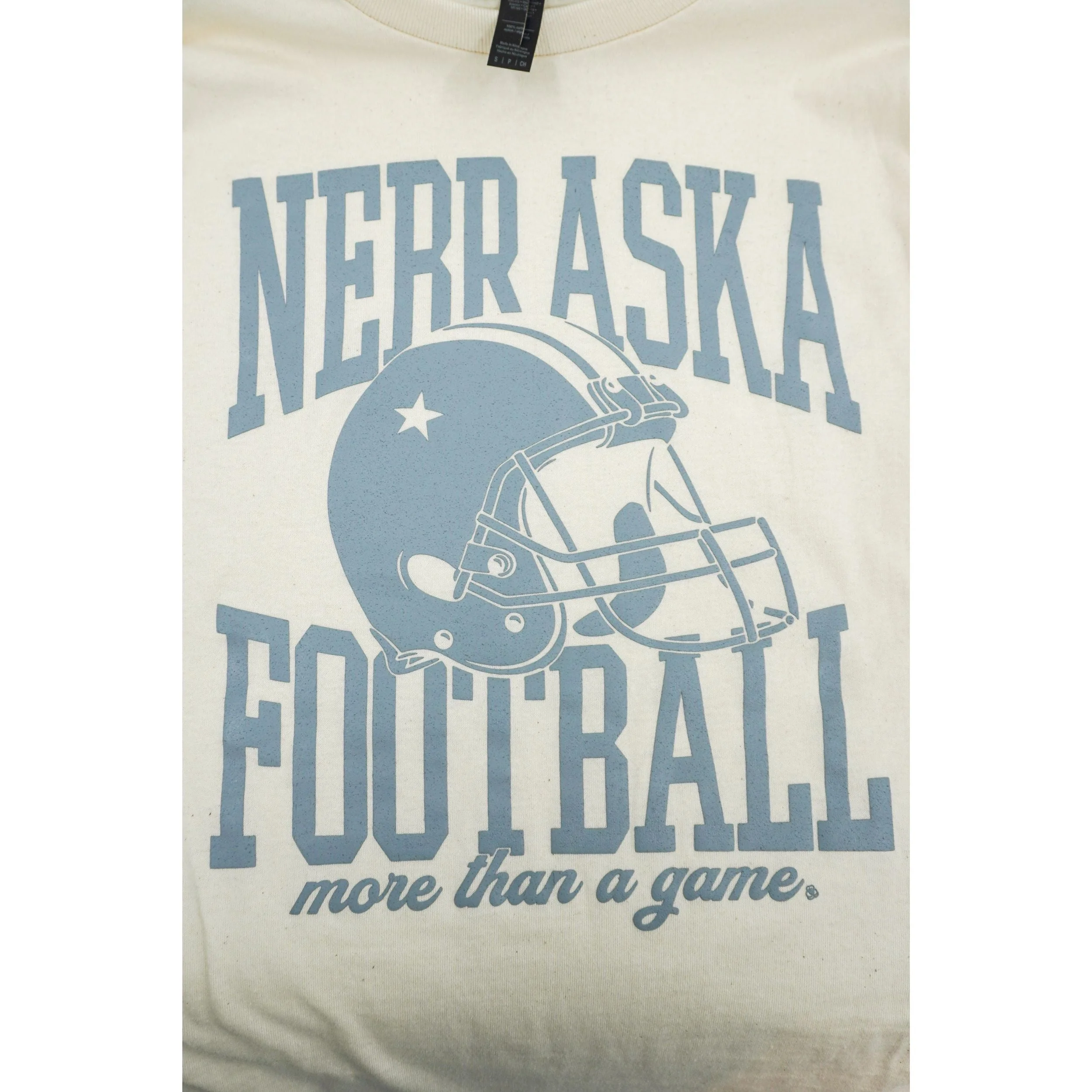 Nebraska Football Helmet Long Sleeve Shirt | Multiple Sizes | Lux by Leslie - Image 4