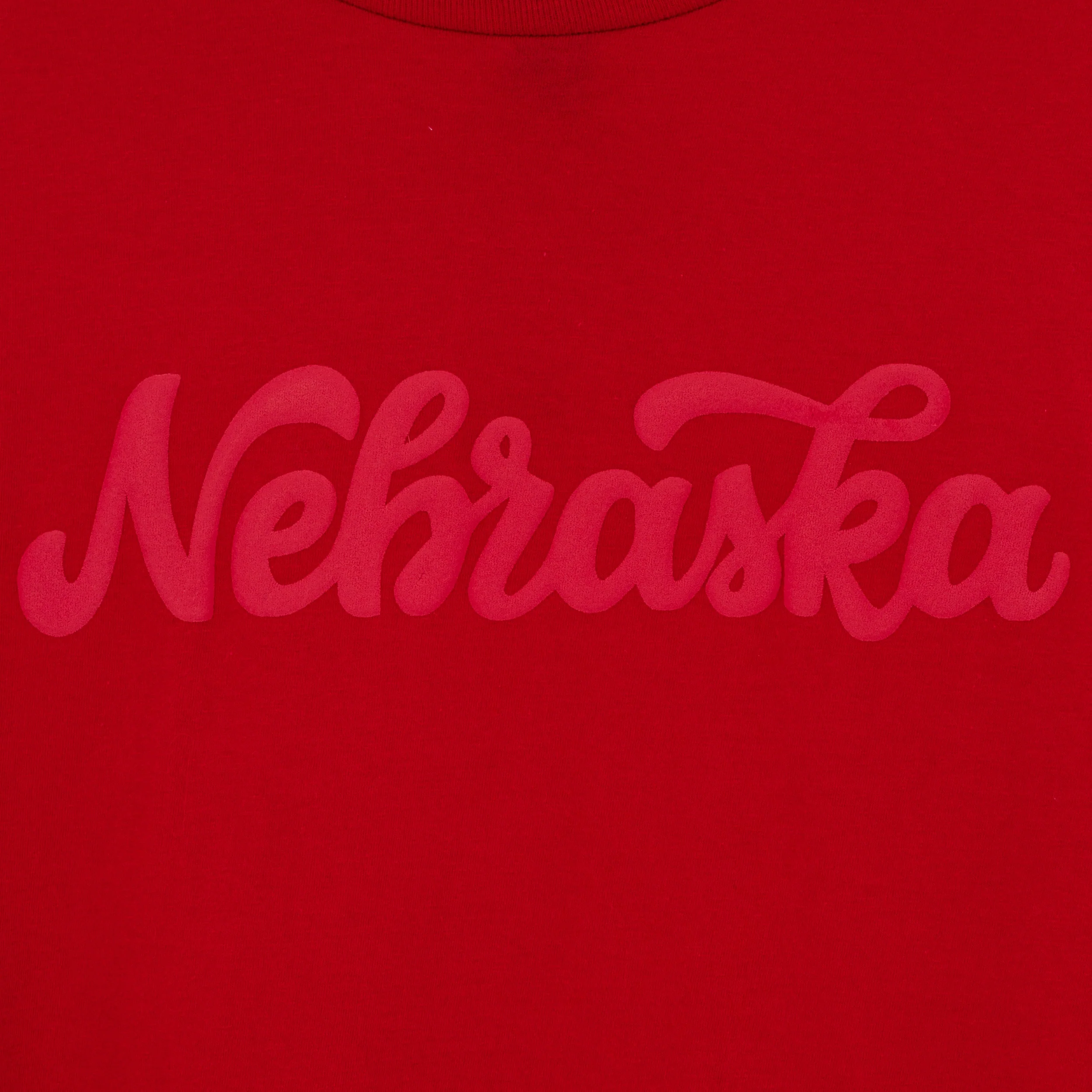 Nebraska Husker Puff Long Sleeve Shirt | Red | Double Play Apparel & Engraving LLC - Image 3