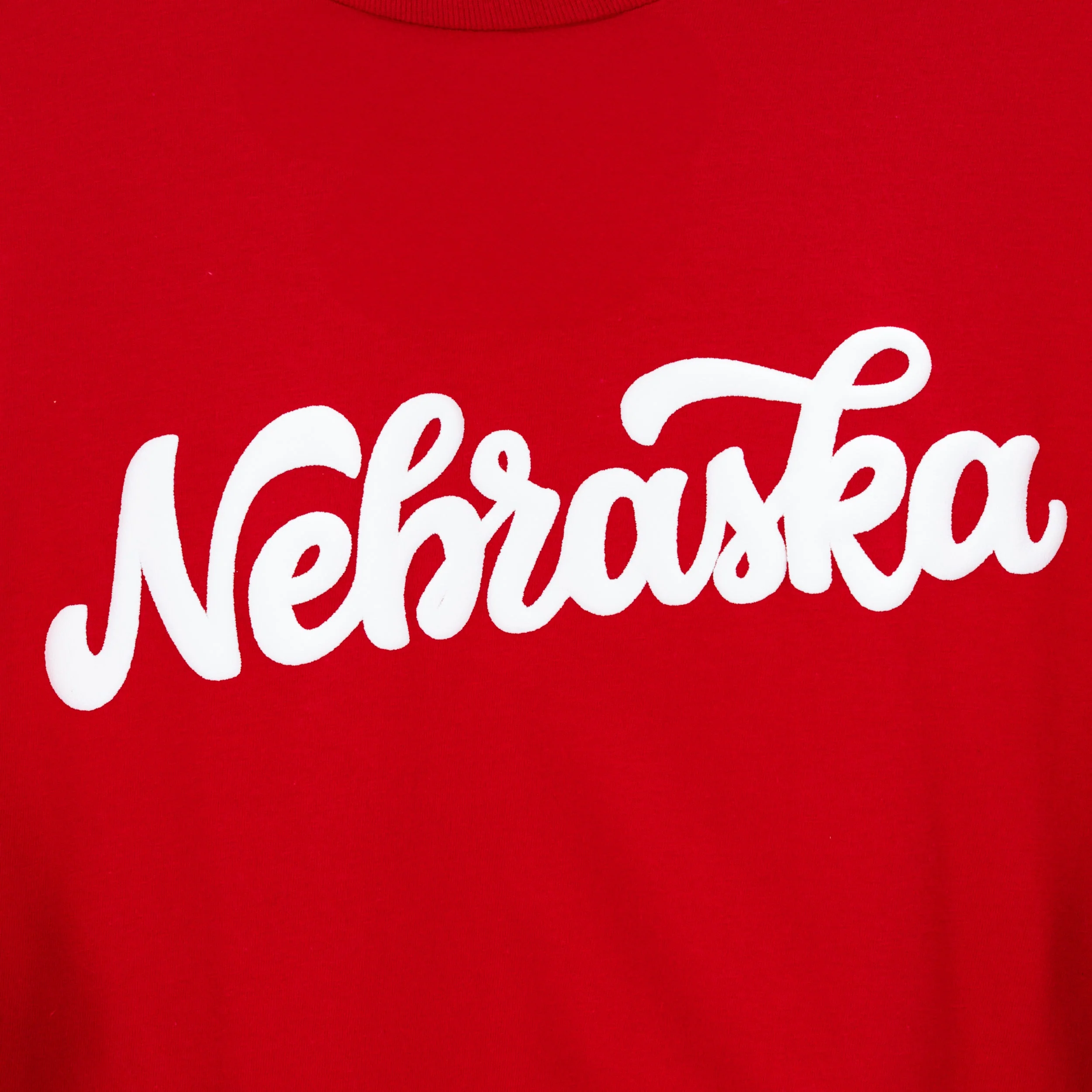 Nebraska Husker Puff Long Sleeve Shirt | Red/White | Double Play Apparel & Engraving LLC - Image 3
