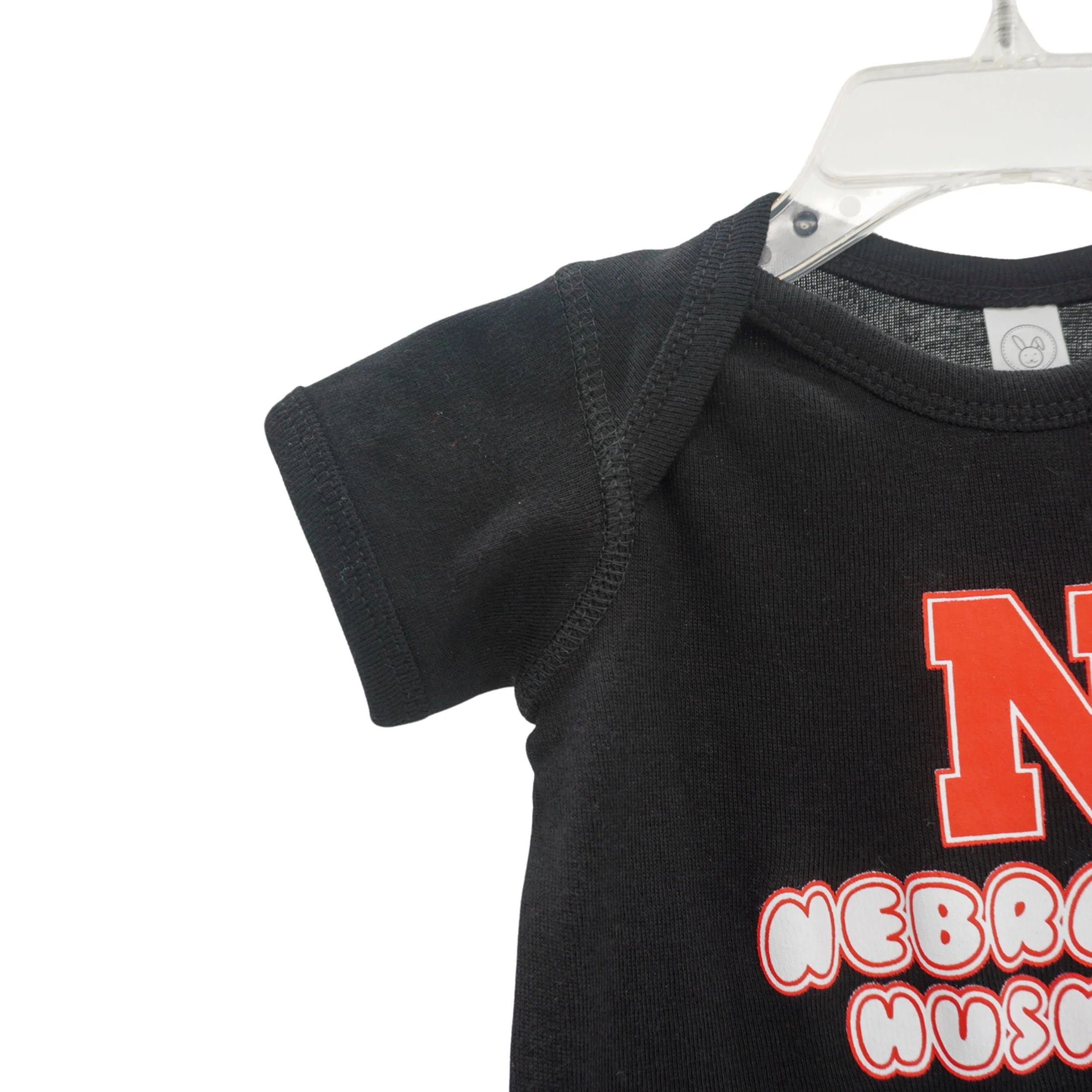 Nebraska Huskers N Onesie | Black | Multiple Sizes | Lou's Sporting Goods | 25N5IC - Image 4