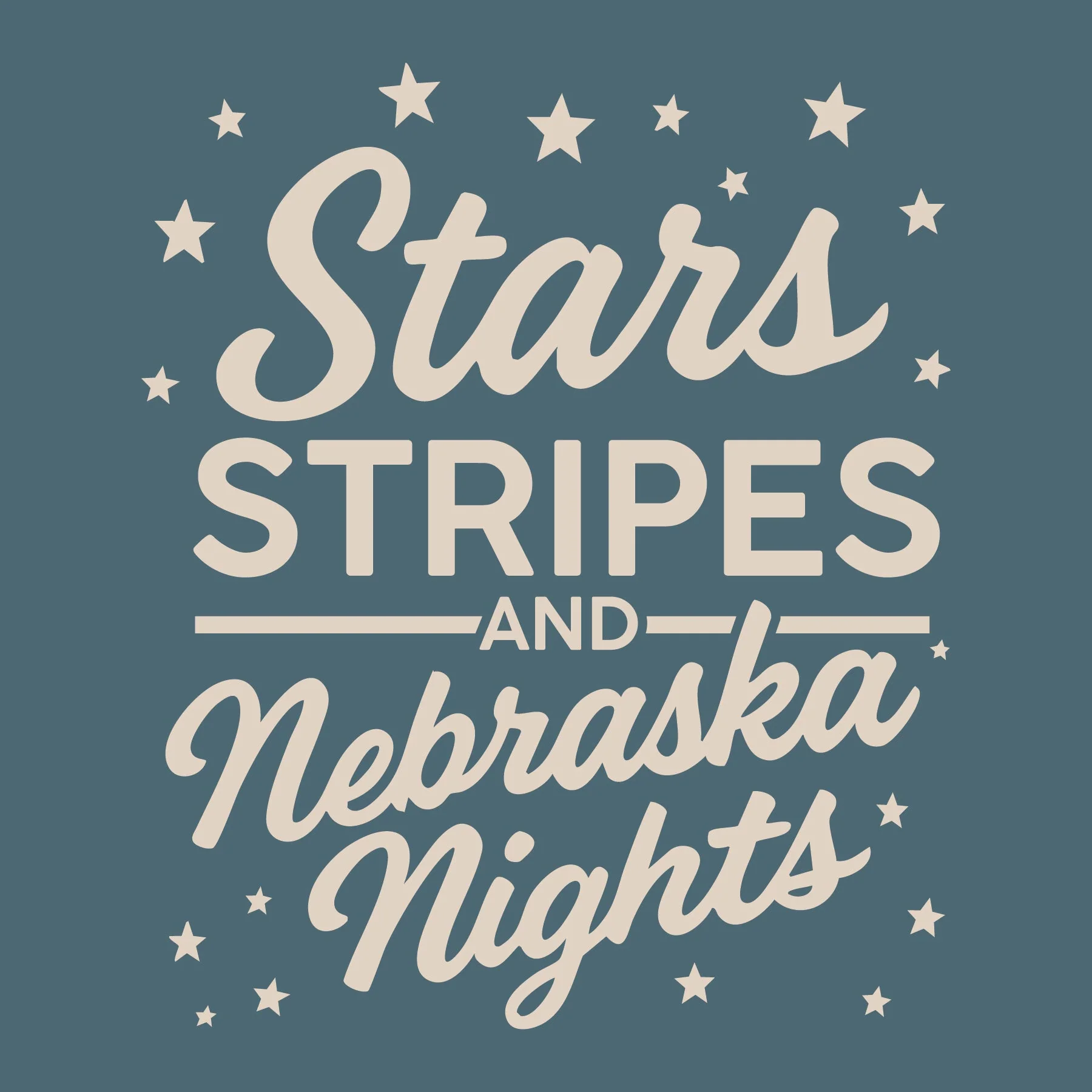 Nebraska Nights T-Shirt | Multiple Sizes | The Hex + The Hive - Image 2