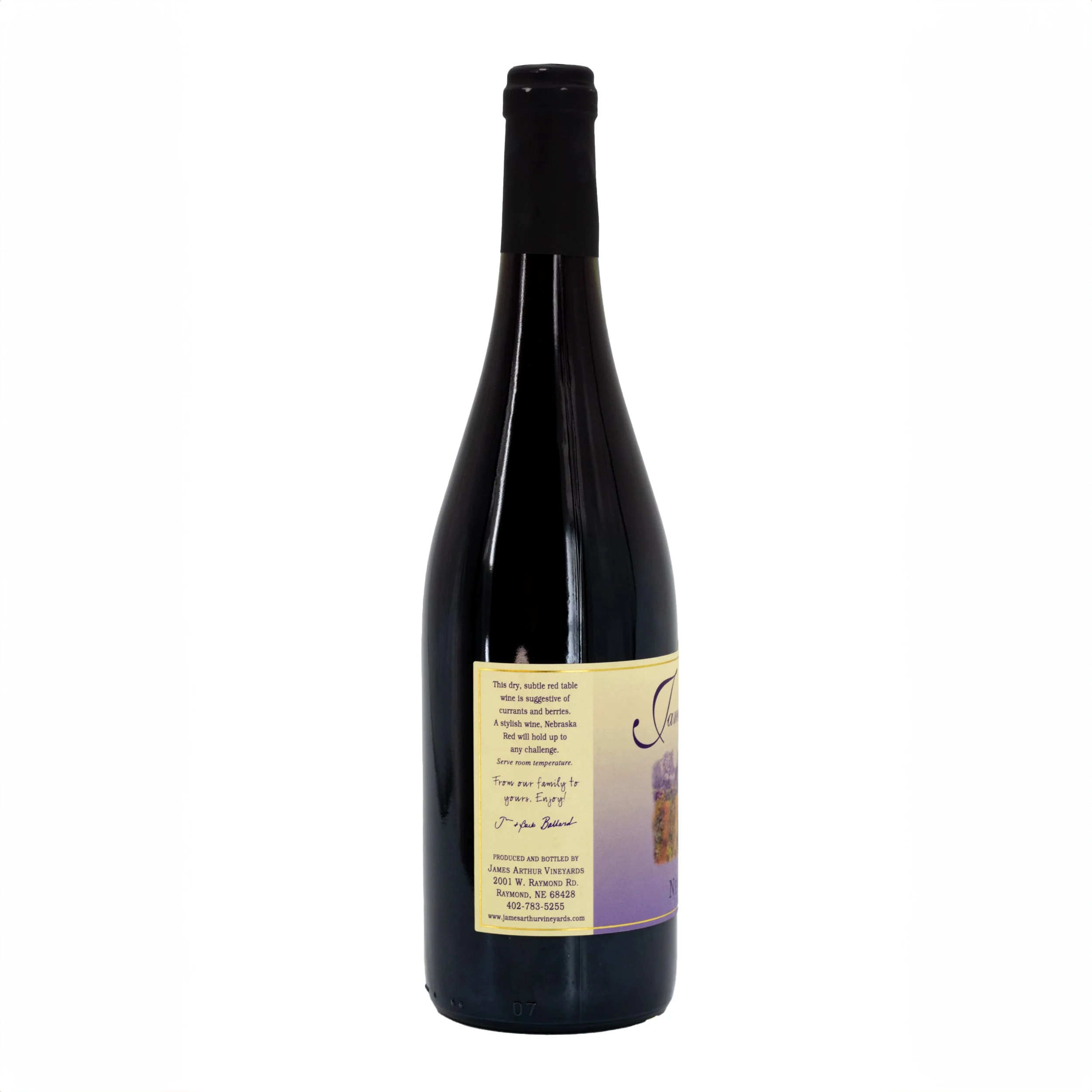 Nebraska Red Medium-Bodied Table Wine | James Arthur Vineyard - Image 4