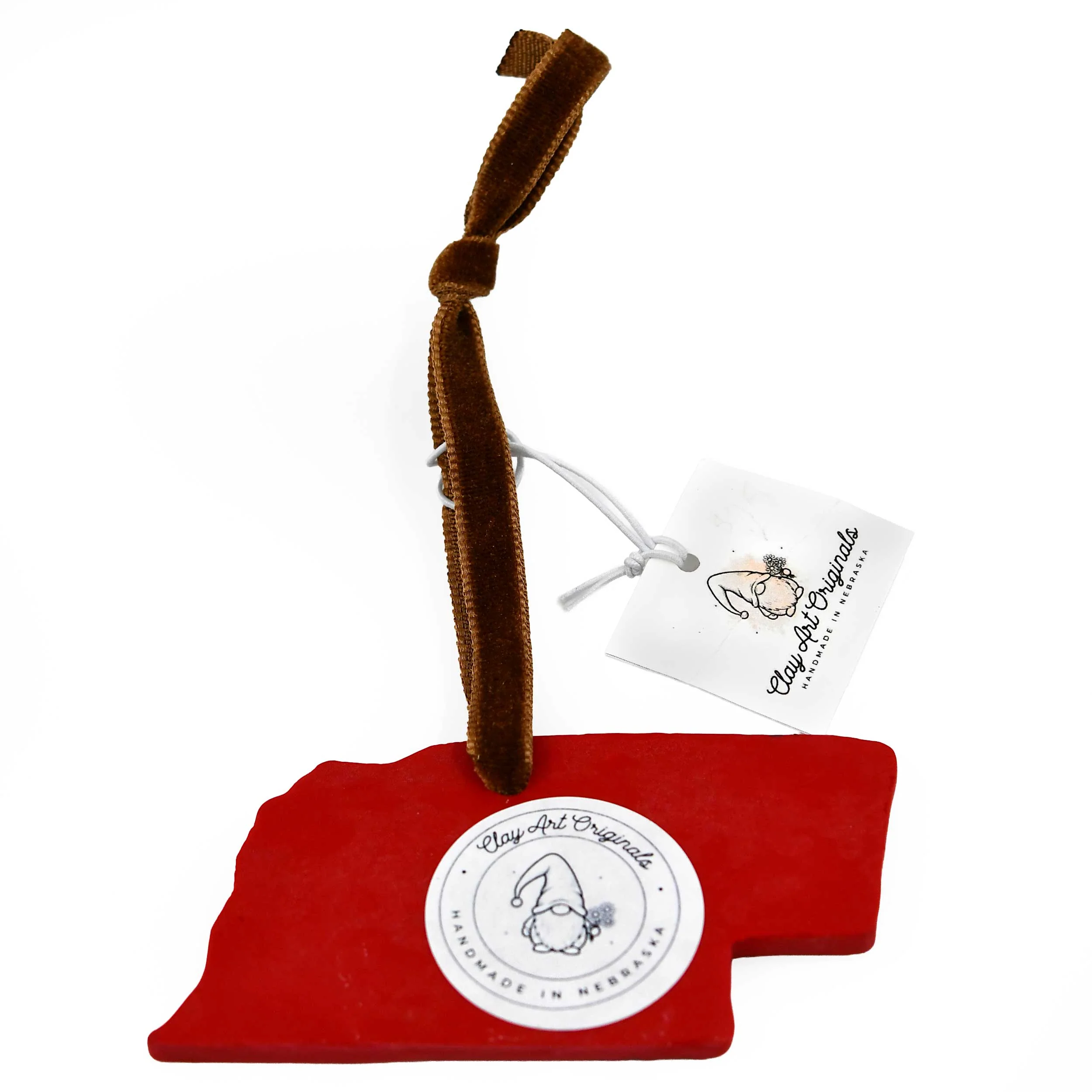 Nebraska State Ornament | Clay Art Originals - Image 2