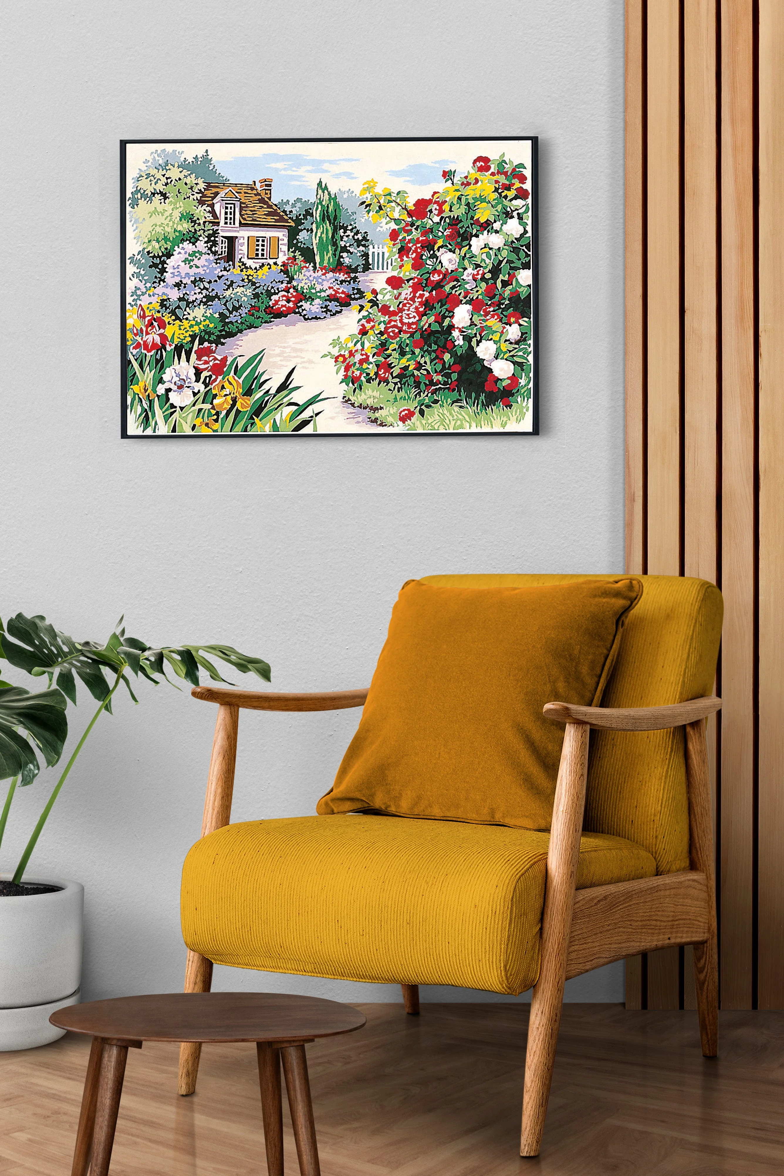 Needlepoint canvas for halfstitch without yarn Canvas Rose SE929.287 Seg De Paris Printed Tapestry Canvas - Image 2