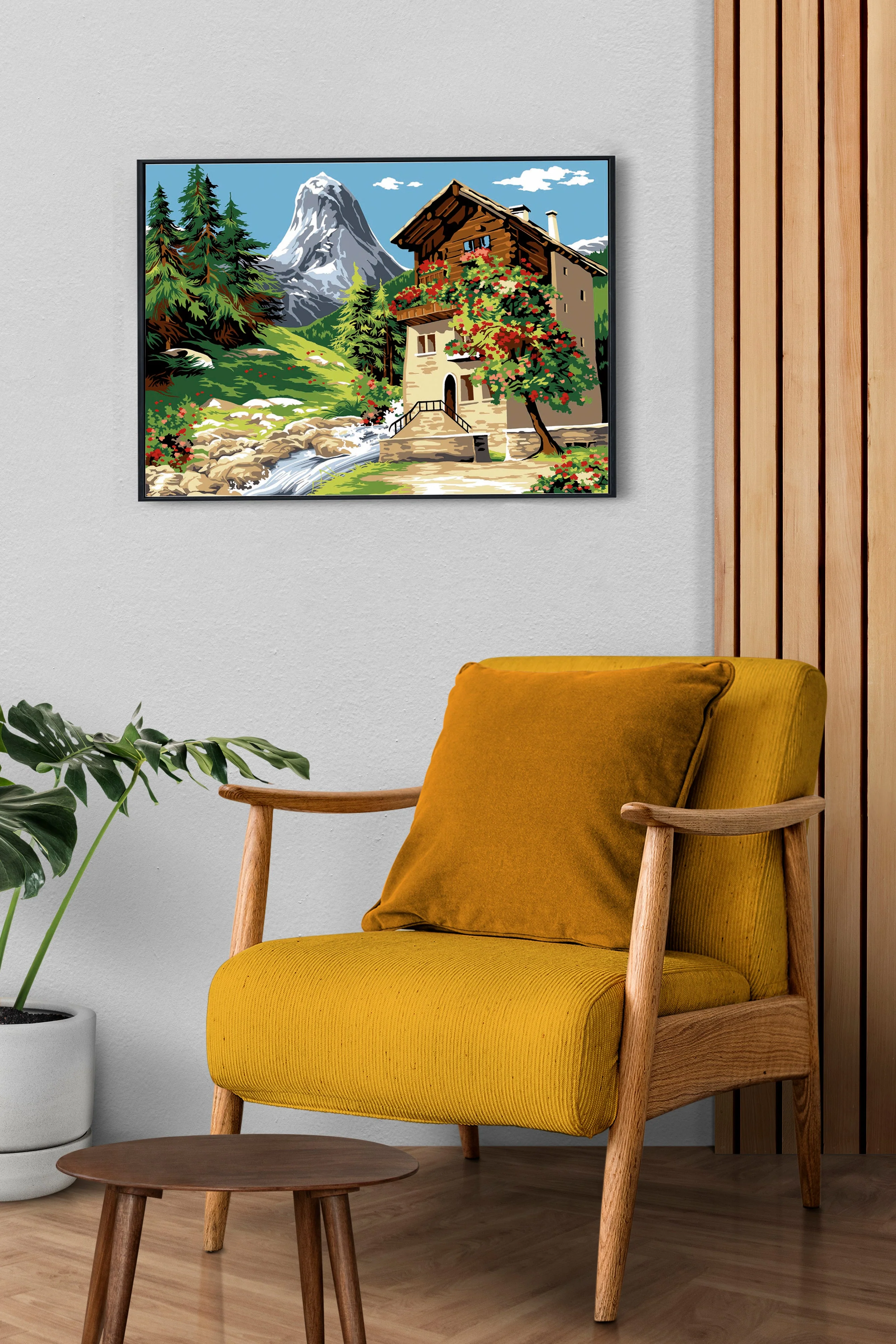 Needlepoint canvas for halfstitch without yarn Canvas The Peaks SE929.467 Seg De Paris Printed Tapestry Canvas - Image 2