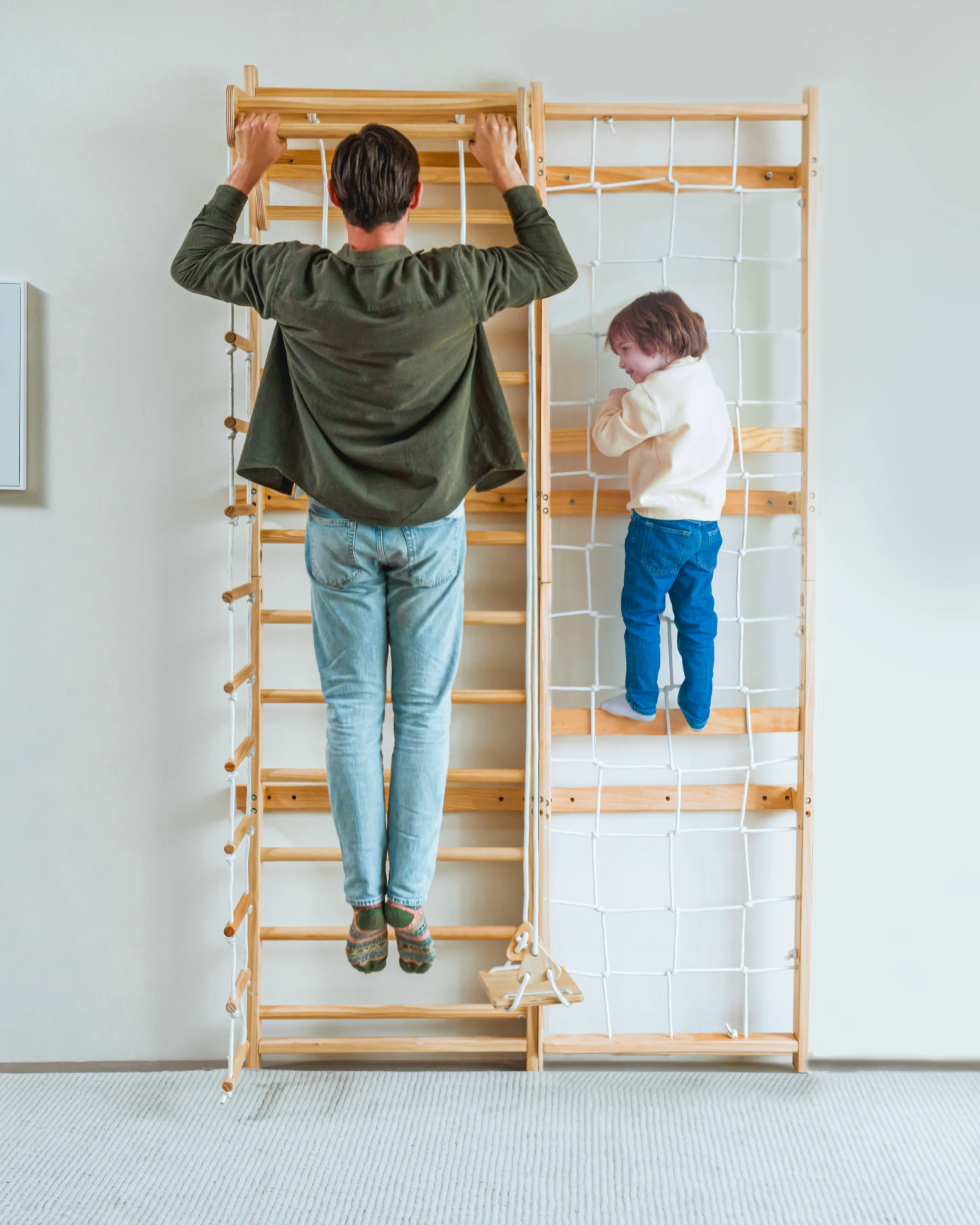 Neem | Swedish Ladder & Rope Wall - 79" Height - Image 10