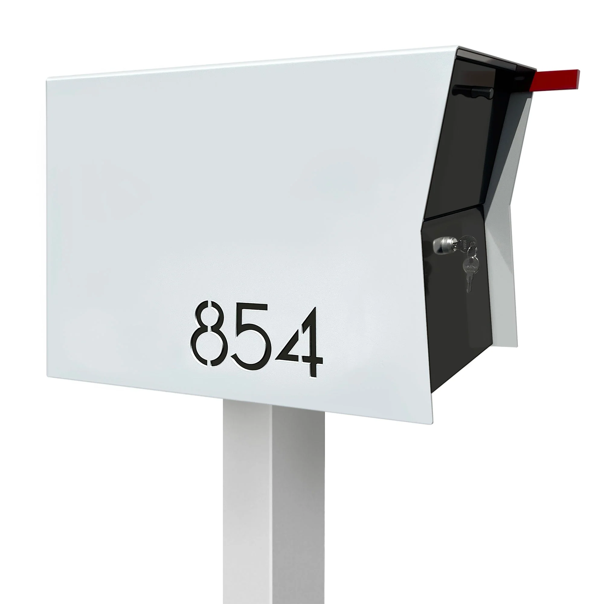 NEW! The Retrobox Locking Package Dropbox in ARCTIC WHITE - Modern Mailbox - Image 33