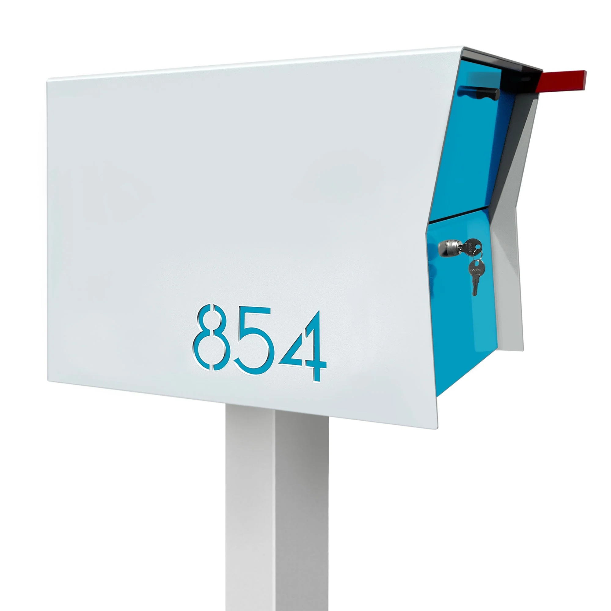 NEW! The Retrobox Locking Package Dropbox in ARCTIC WHITE - Modern Mailbox - Image 41