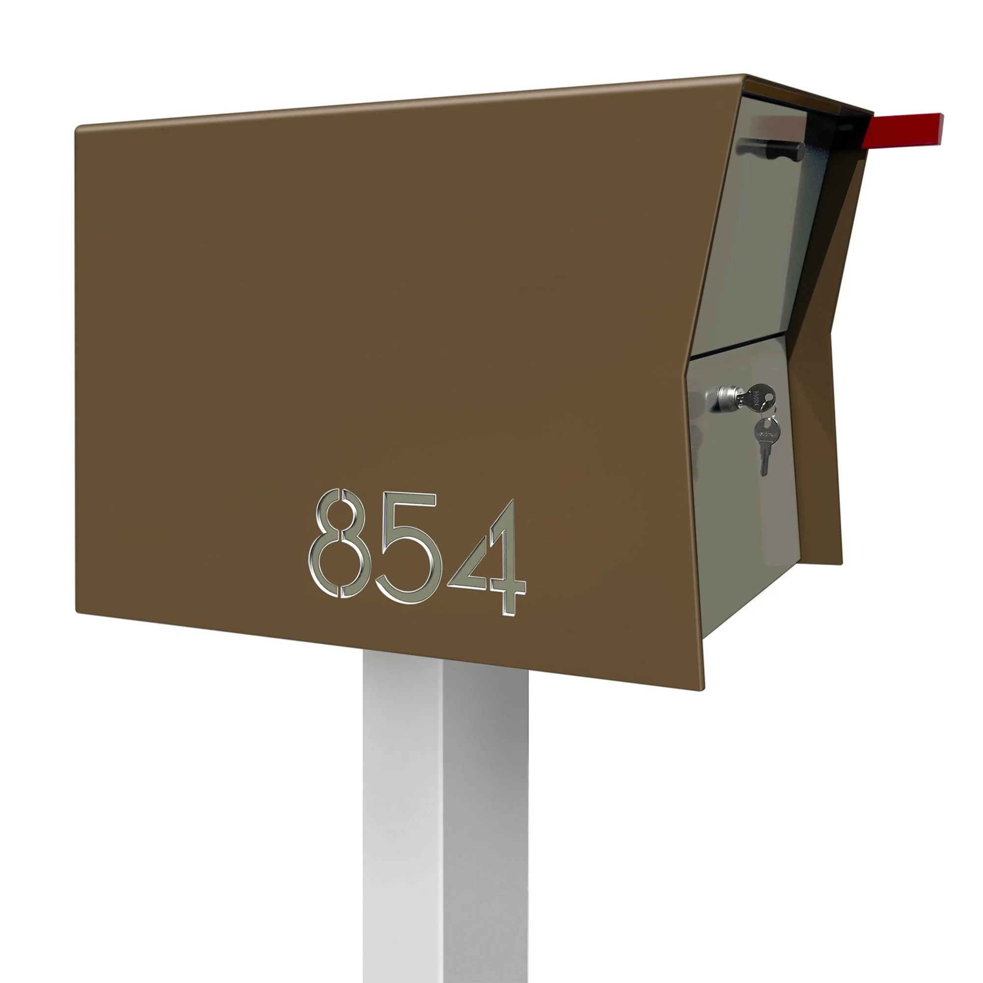 NEW! The Retrobox Locking Package Dropbox in COCONUT - Modern Mailbox - Image 31