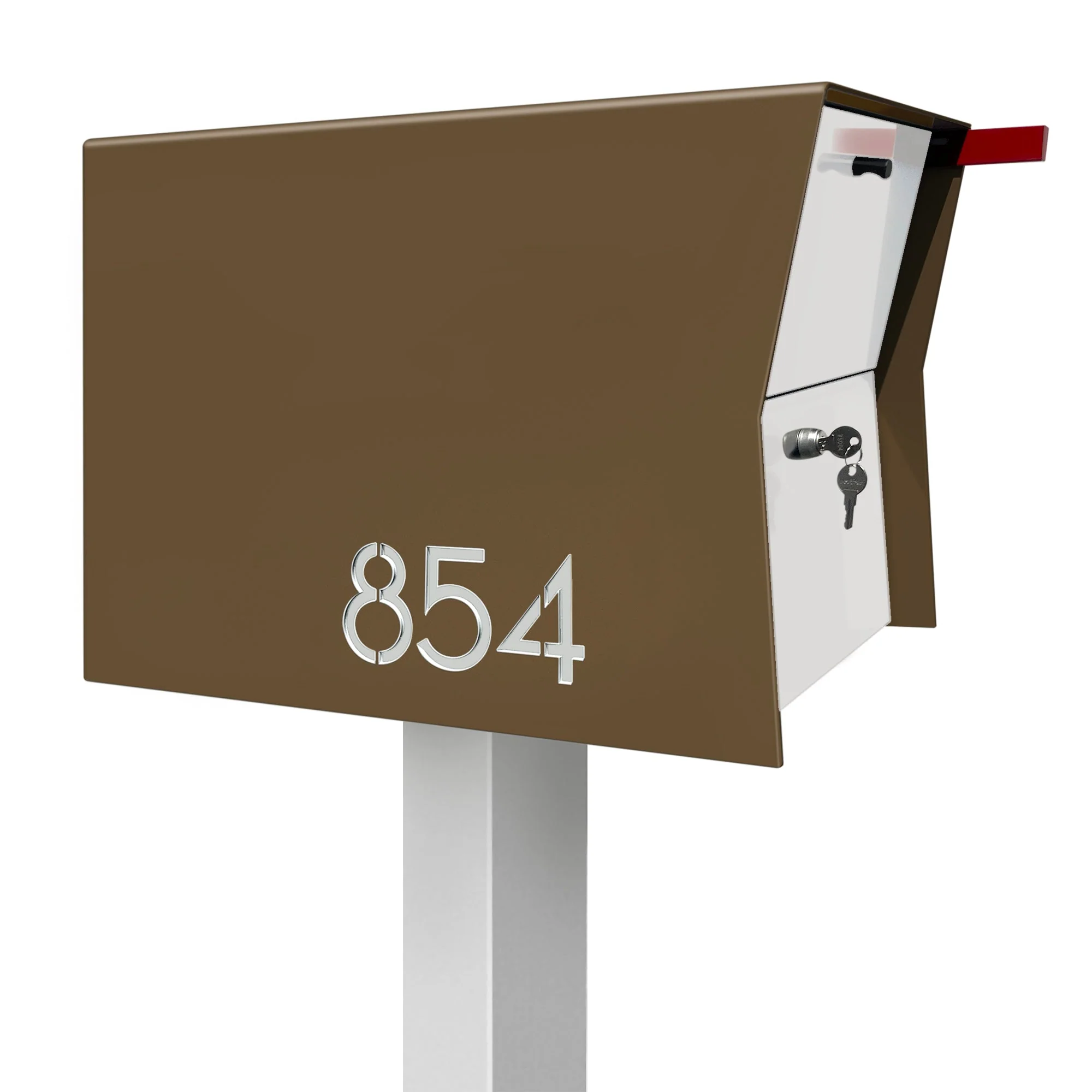 NEW! The Retrobox Locking Package Dropbox in COCONUT - Modern Mailbox - Image 33