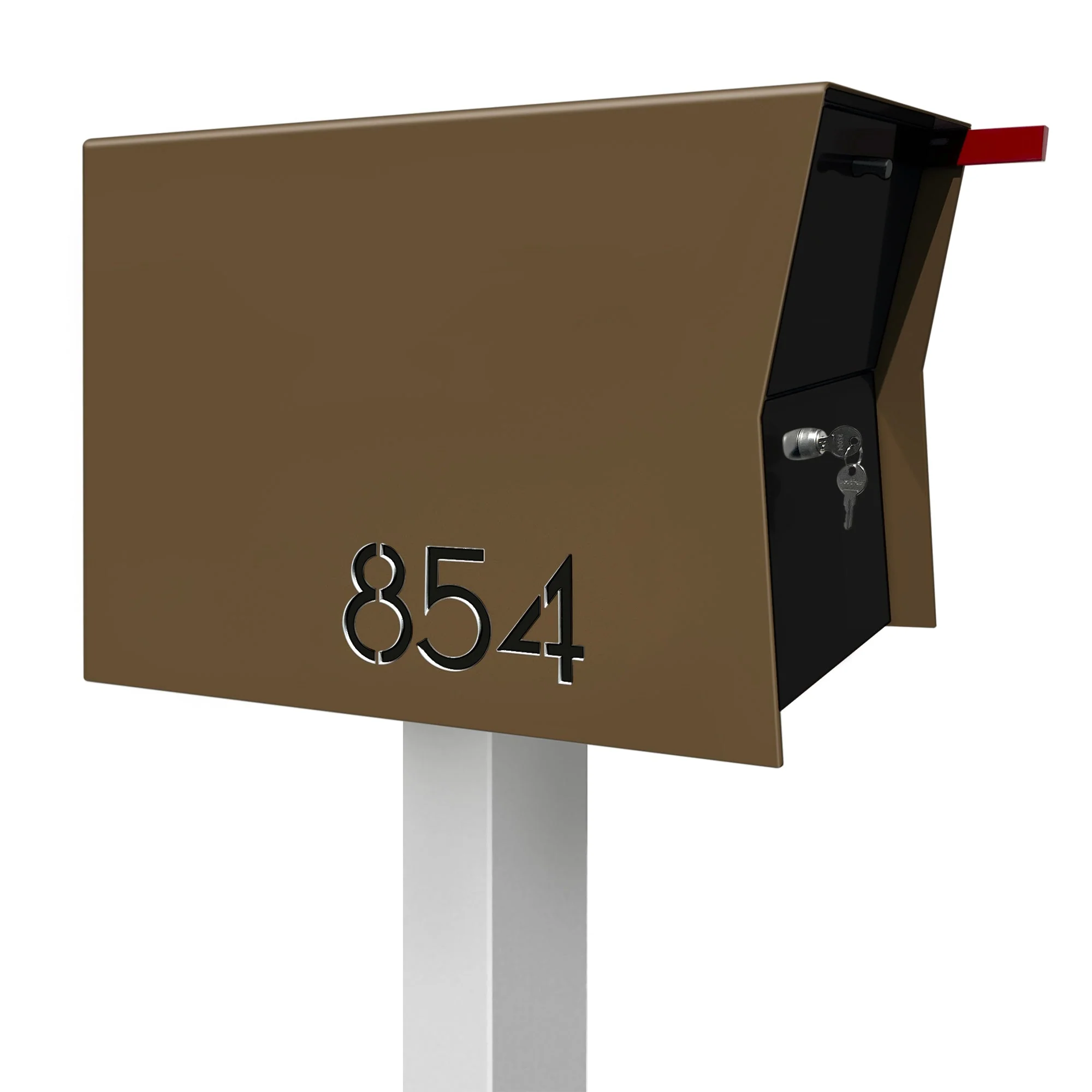 NEW! The Retrobox Locking Package Dropbox in COCONUT - Modern Mailbox - Image 35