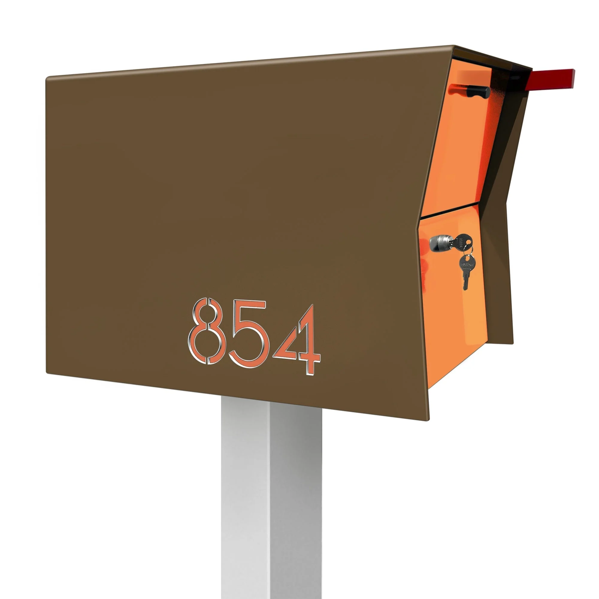 NEW! The Retrobox Locking Package Dropbox in COCONUT - Modern Mailbox - Image 39
