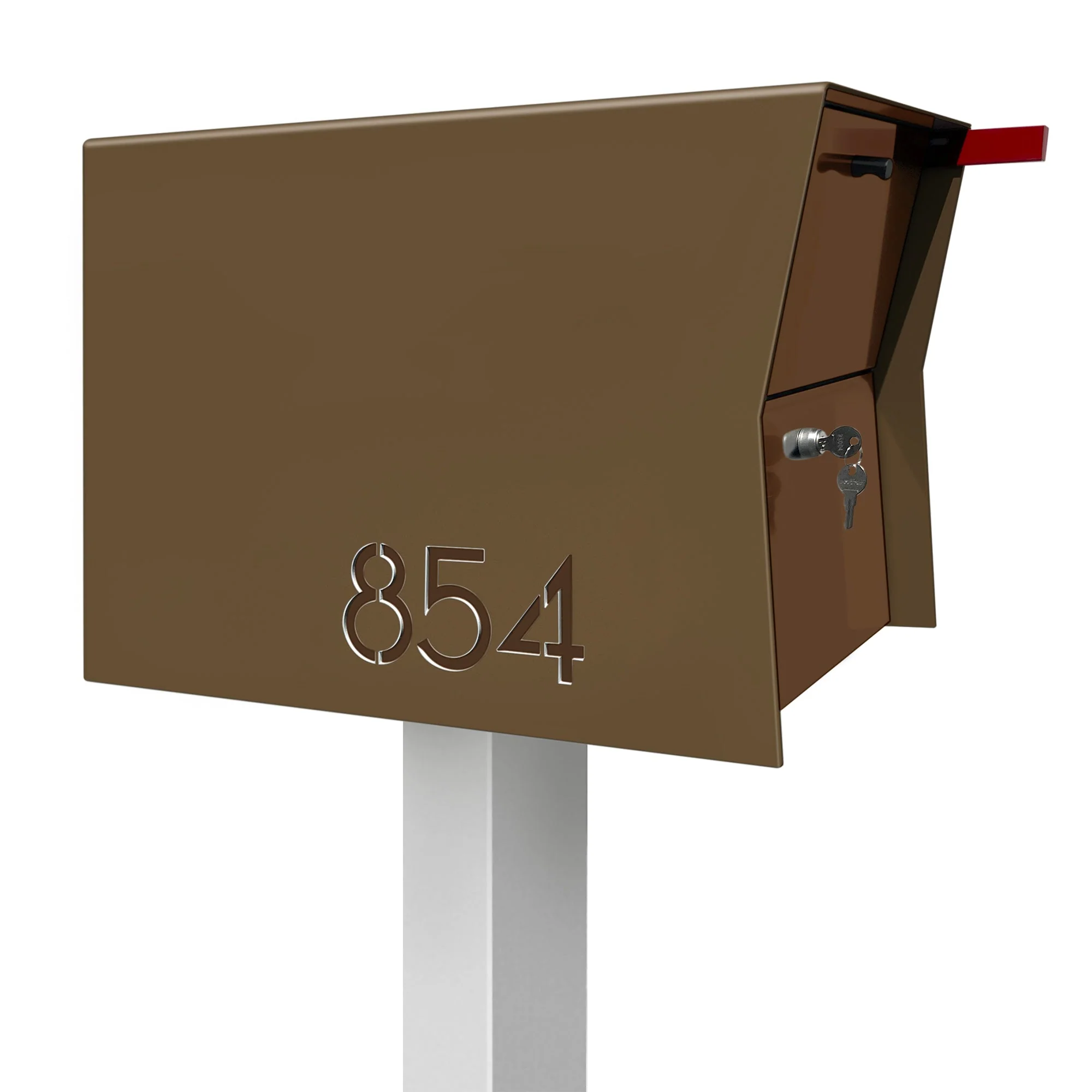 NEW! The Retrobox Locking Package Dropbox in COCONUT - Modern Mailbox - Image 40