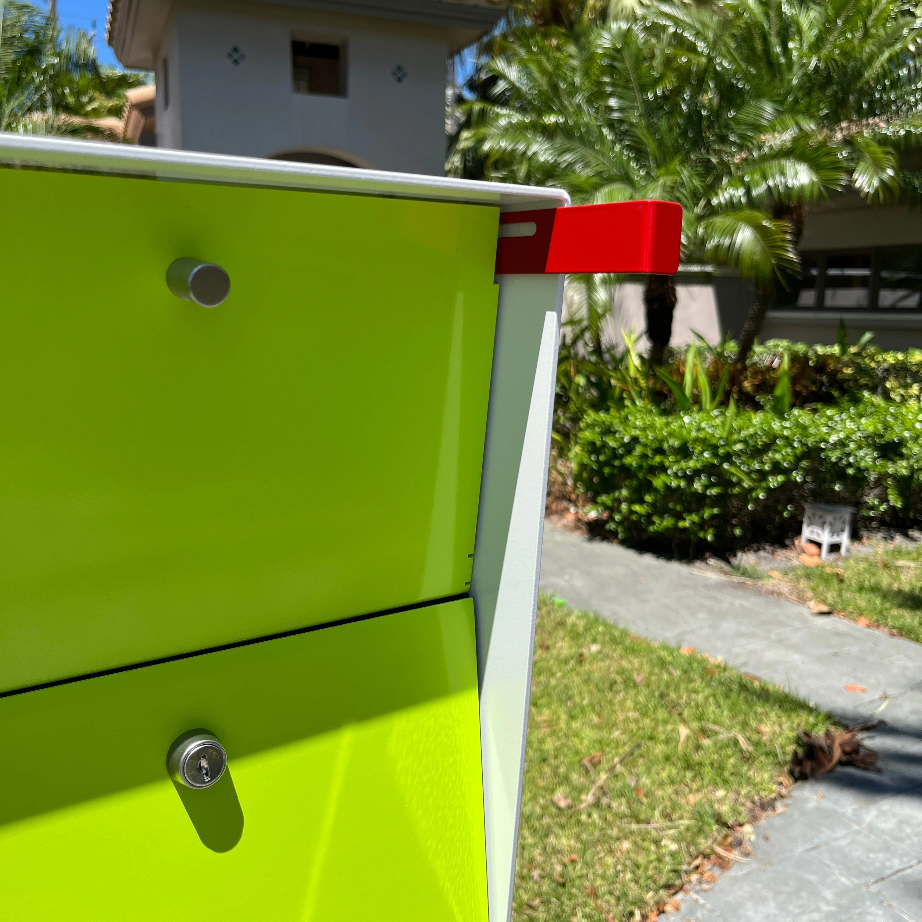 NEW! The Retrobox Locking Package Dropbox in GRAY- Modern Mailbox - Image 16