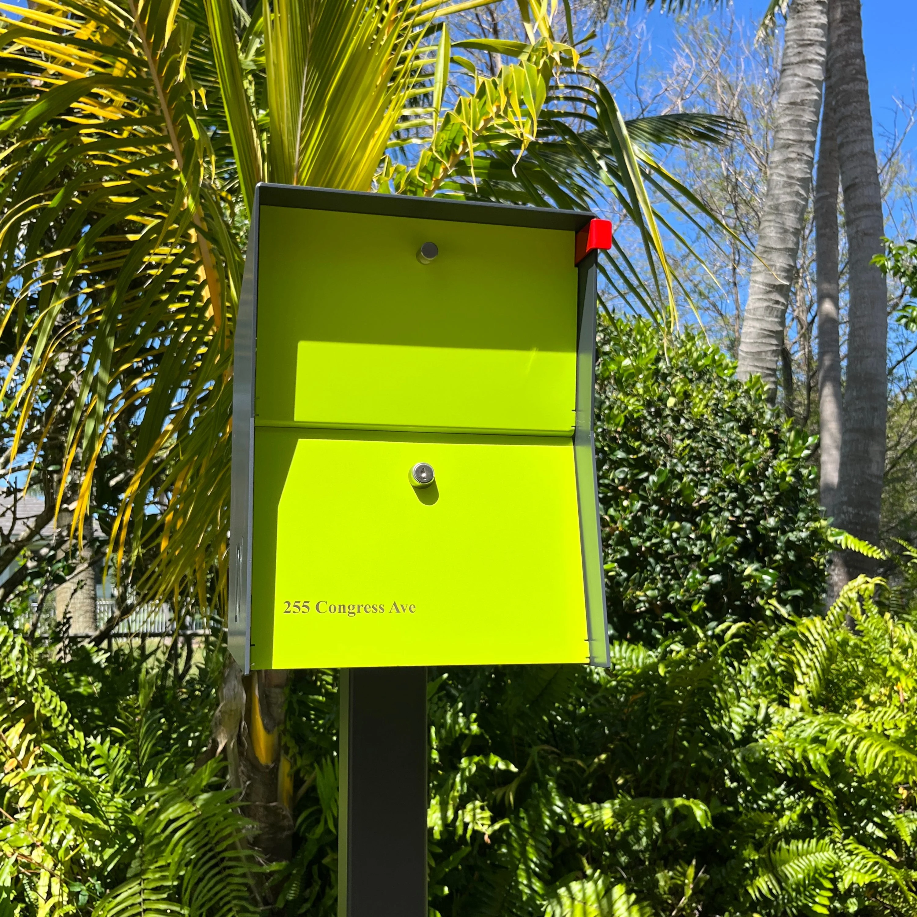 NEW! The Retrobox Locking Package Dropbox in GRAY- Modern Mailbox - Image 17