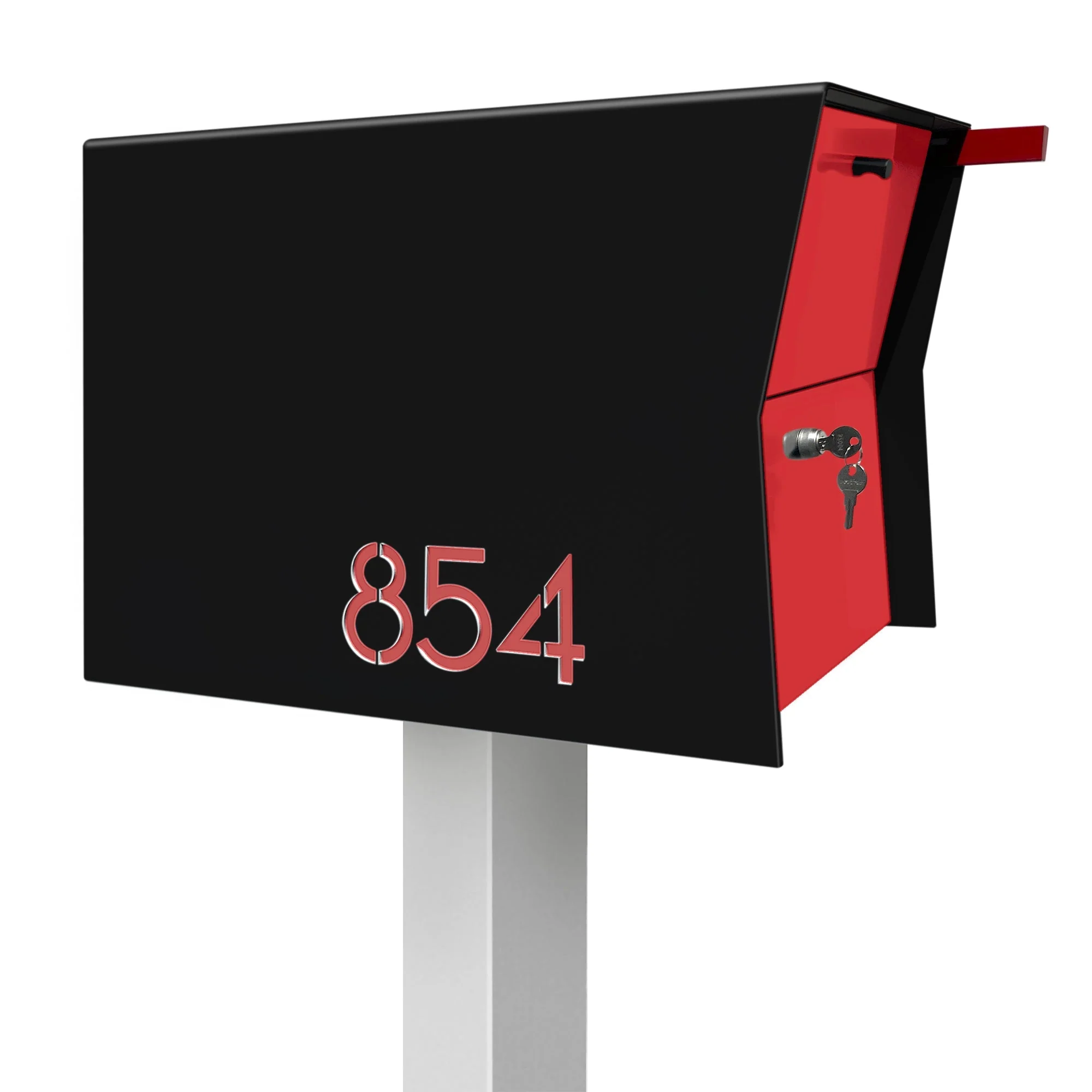 NEW! The Retrobox Locking Package Dropbox in JET BLACK - Modern Mailbox - Image 27