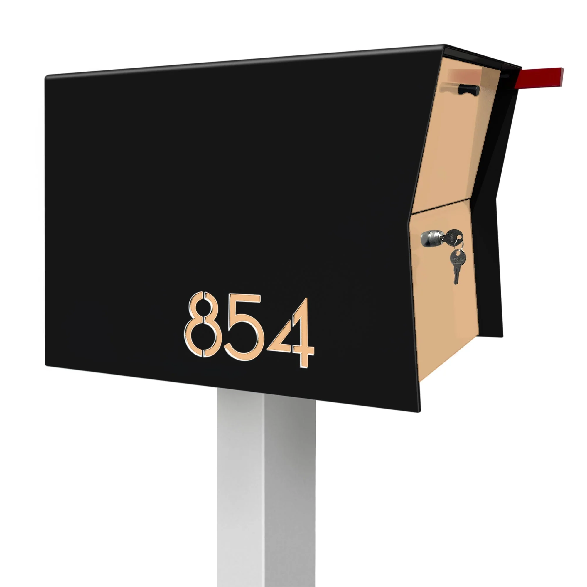 NEW! The Retrobox Locking Package Dropbox in JET BLACK - Modern Mailbox - Image 28