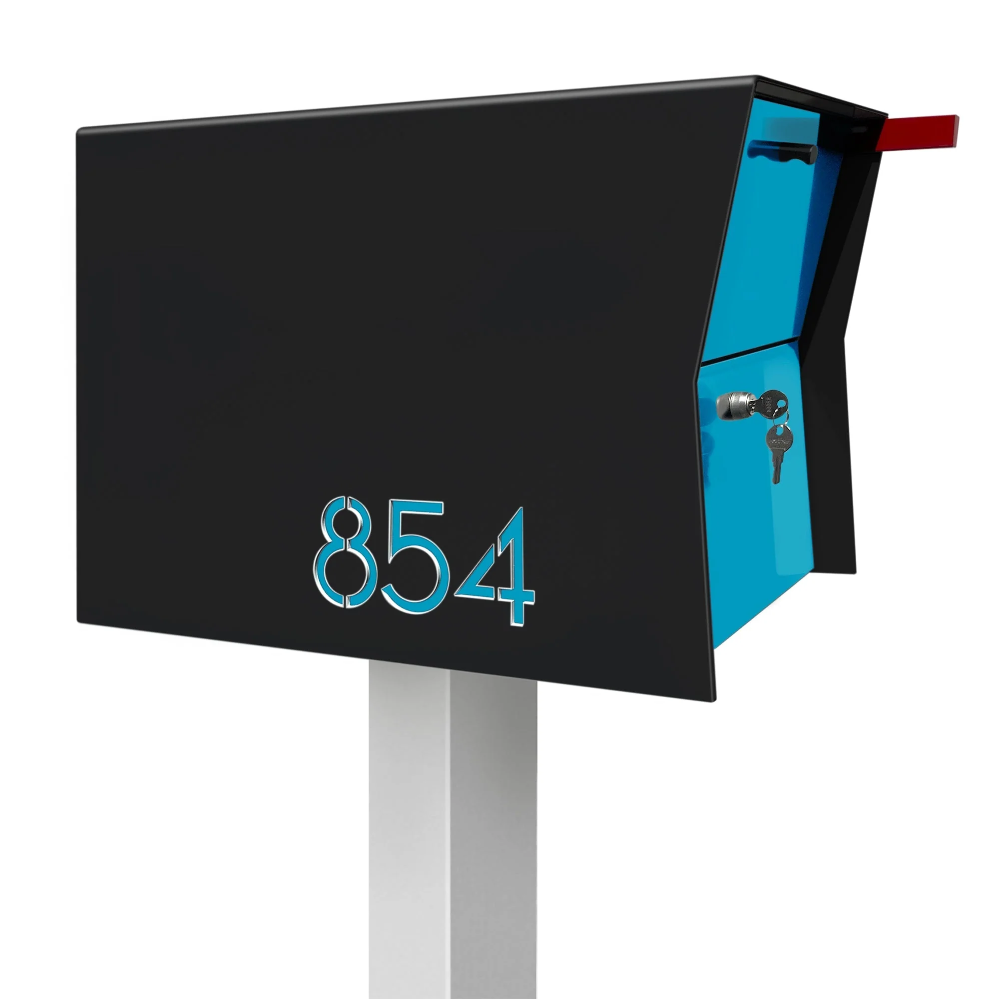 NEW! The Retrobox Locking Package Dropbox in JET BLACK - Modern Mailbox - Image 31