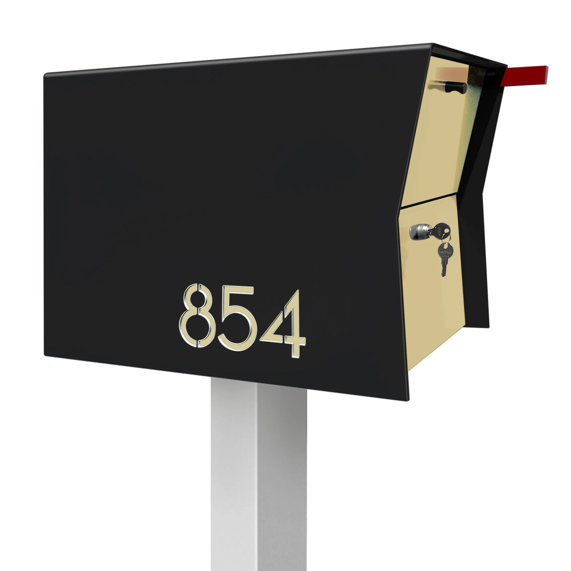 NEW! The Retrobox Locking Package Dropbox in JET BLACK - Modern Mailbox - Image 32