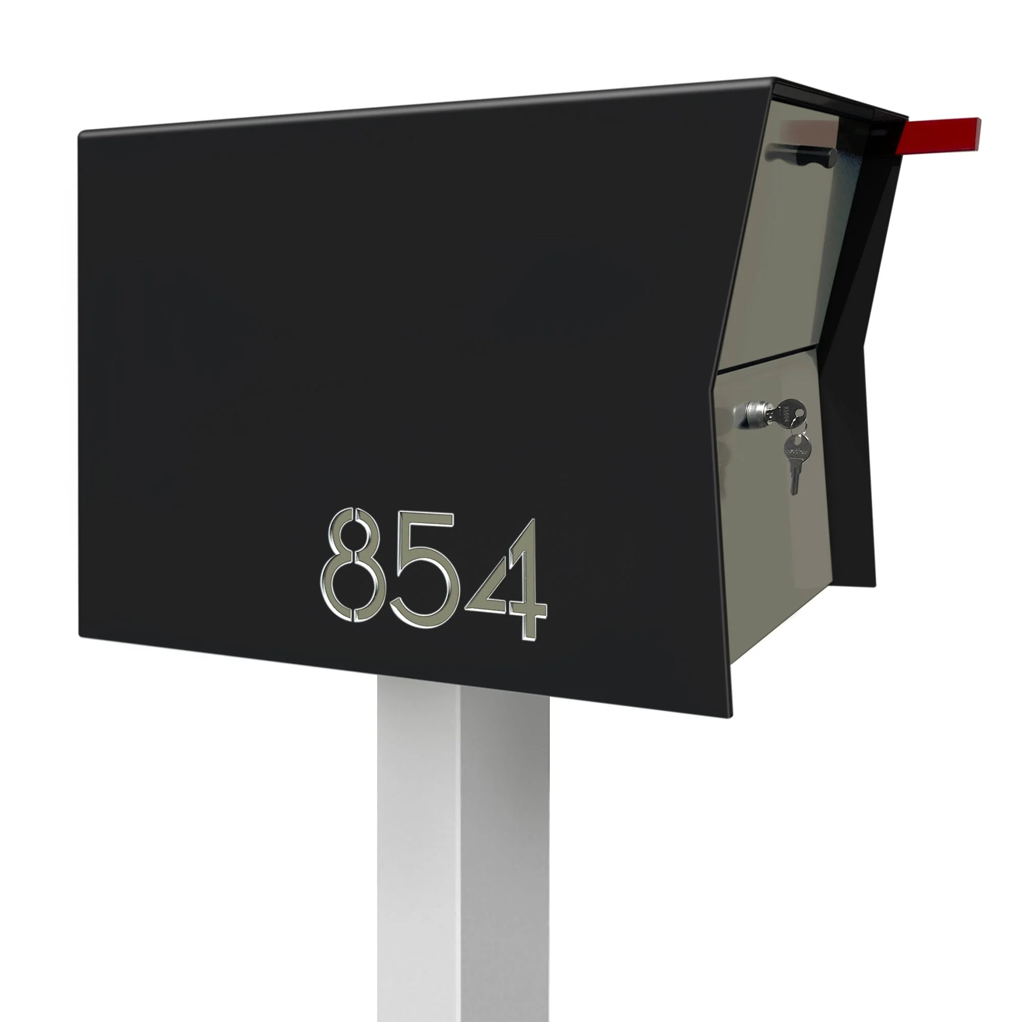 NEW! The Retrobox Locking Package Dropbox in JET BLACK - Modern Mailbox - Image 33