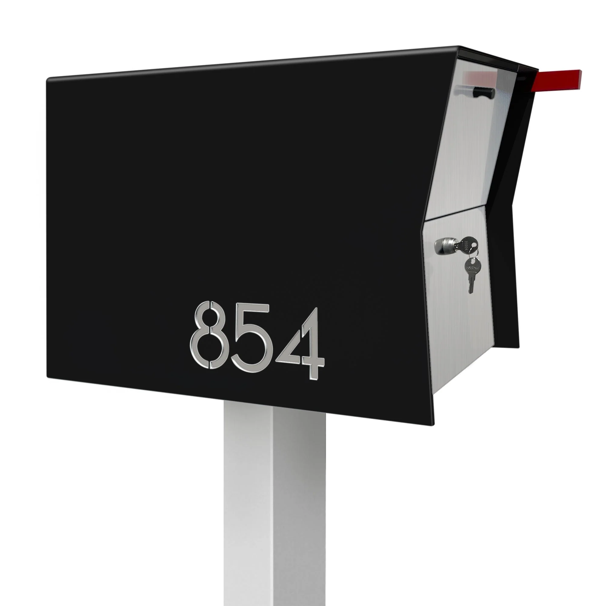 NEW! The Retrobox Locking Package Dropbox in JET BLACK - Modern Mailbox - Image 36