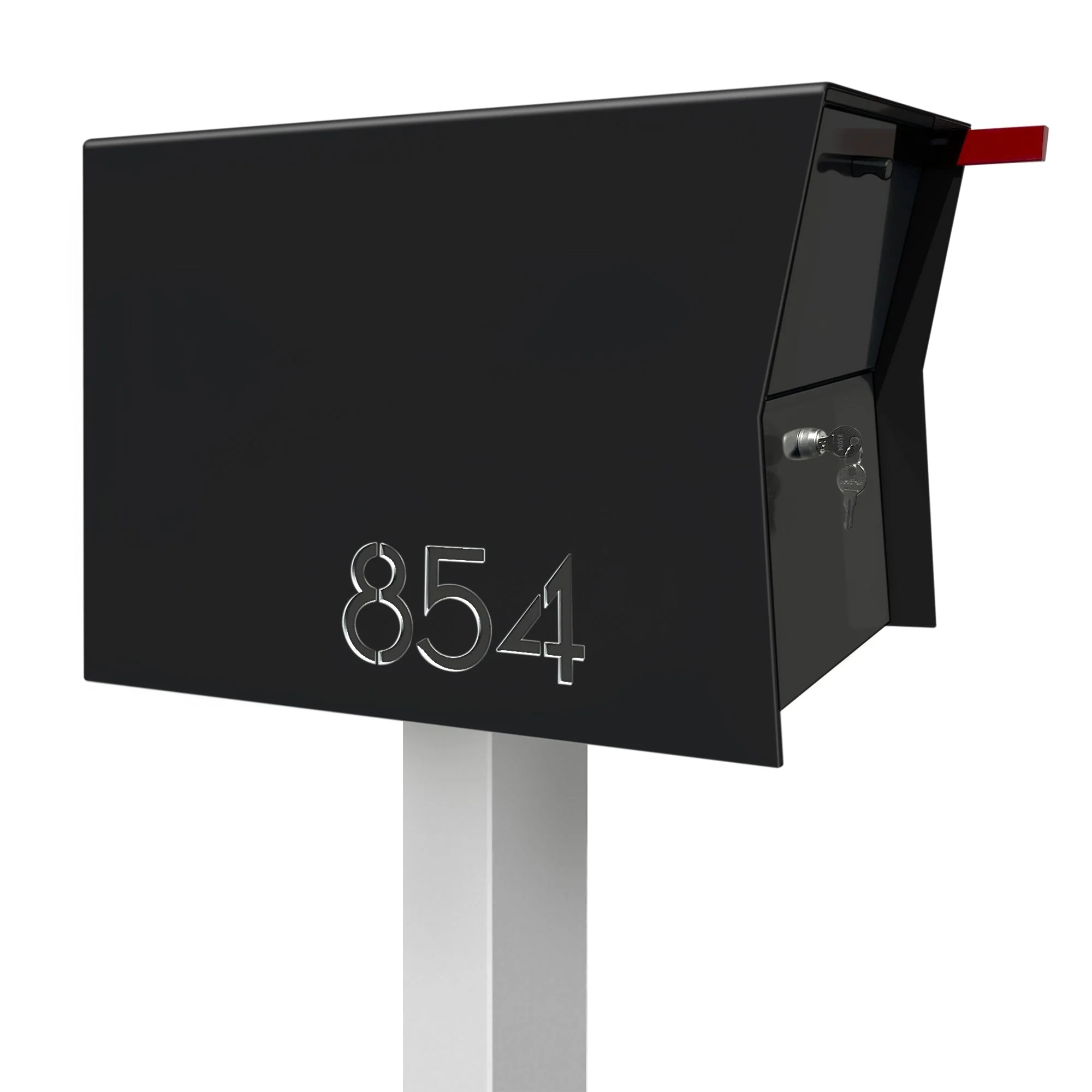 NEW! The Retrobox Locking Package Dropbox in JET BLACK - Modern Mailbox - Image 37