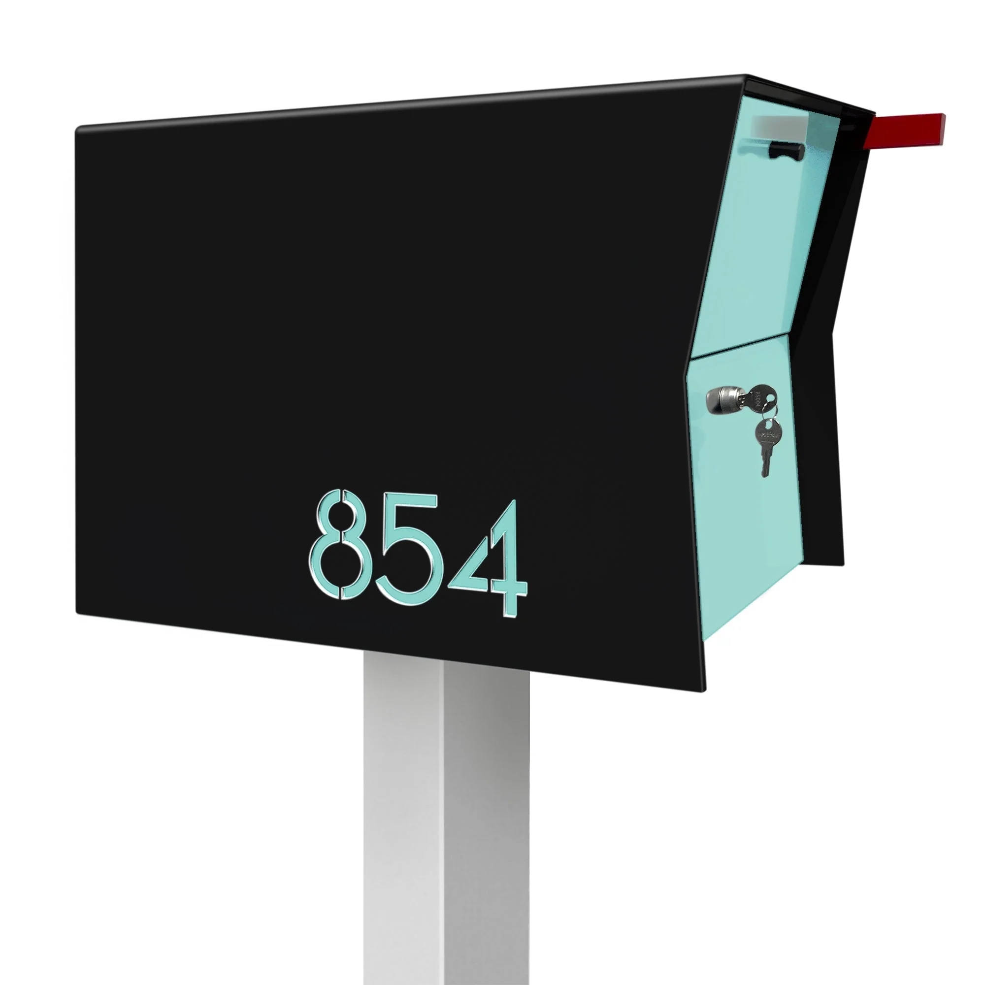 NEW! The Retrobox Locking Package Dropbox in JET BLACK - Modern Mailbox - Image 40
