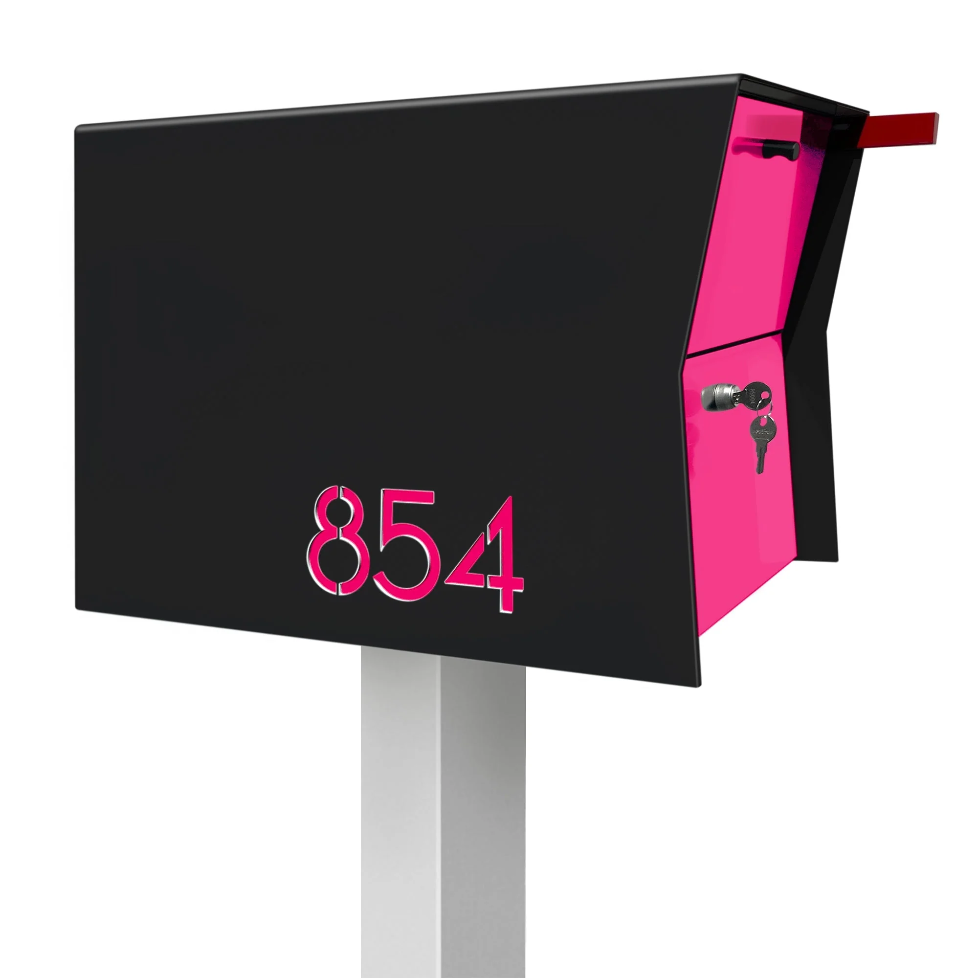 NEW! The Retrobox Locking Package Dropbox in JET BLACK - Modern Mailbox - Image 41