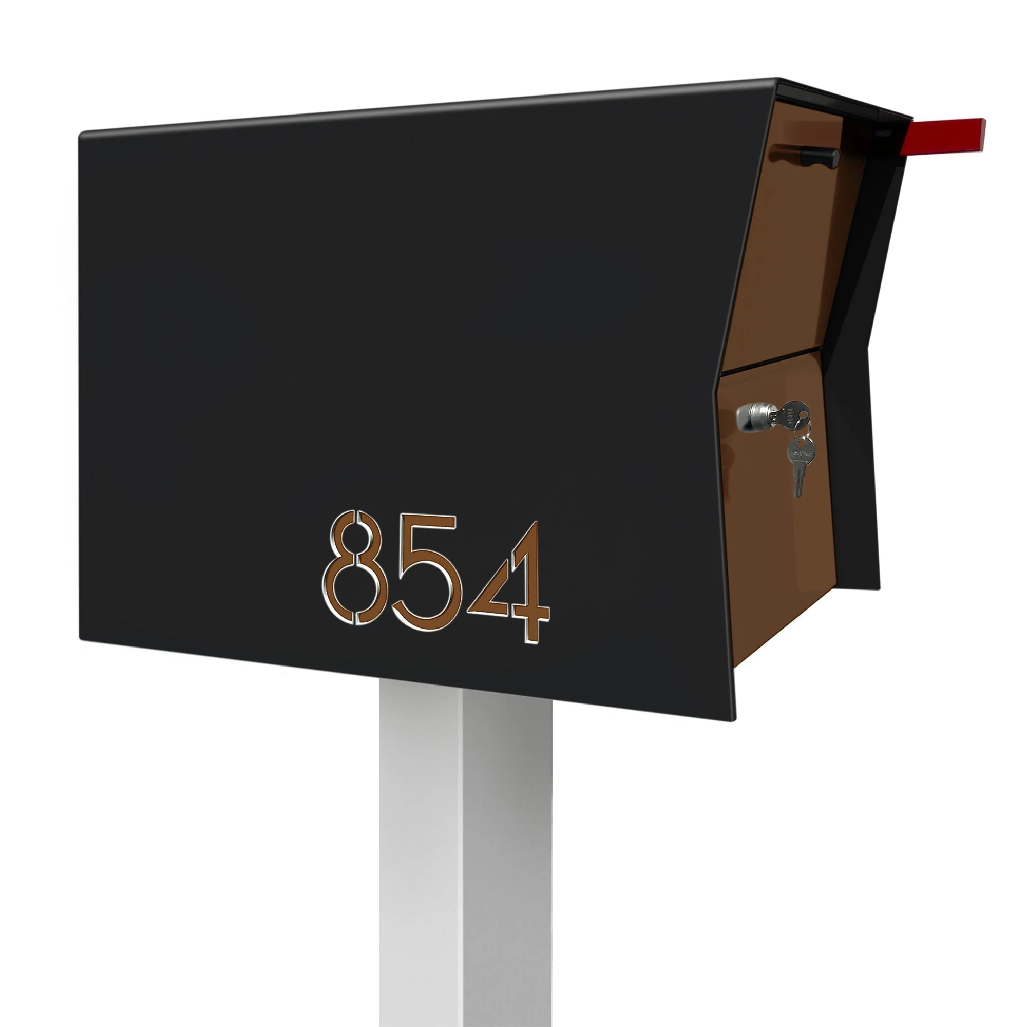 NEW! The Retrobox Locking Package Dropbox in JET BLACK - Modern Mailbox - Image 44