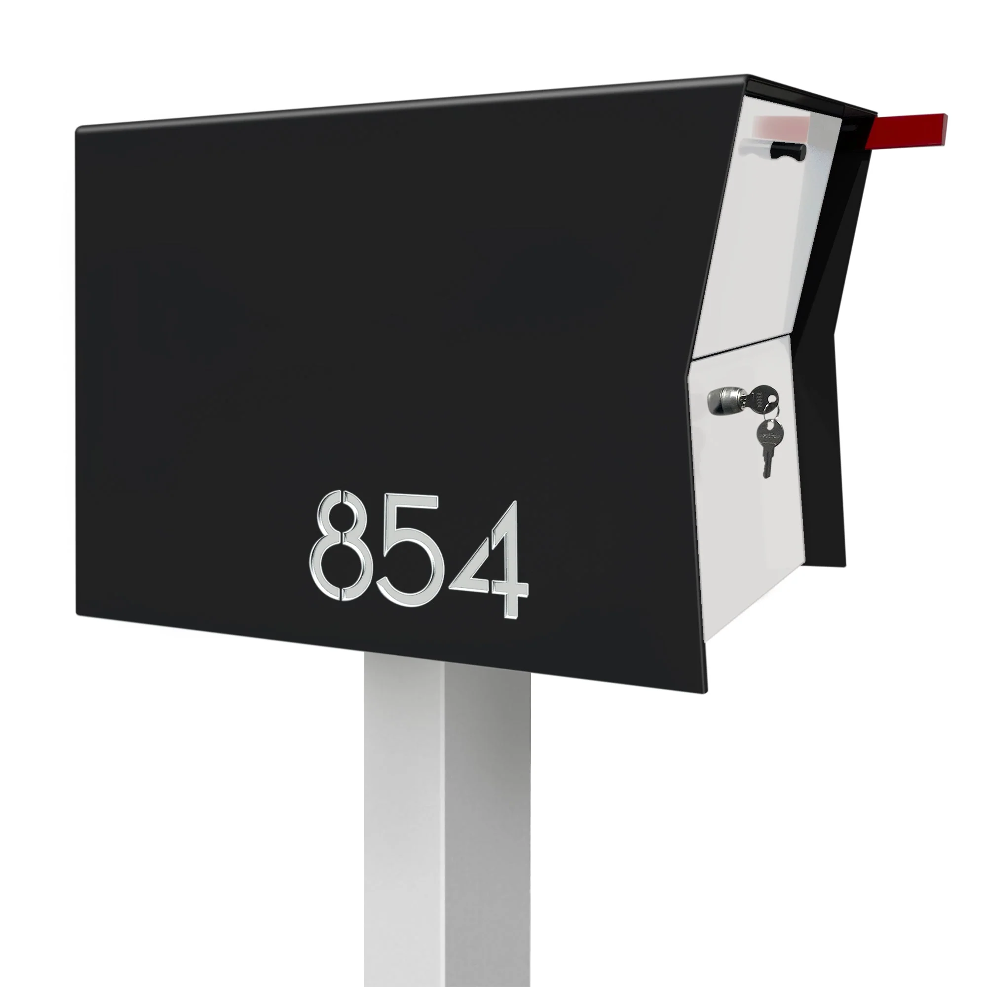 NEW! The Retrobox Locking Package Dropbox in JET BLACK - Modern Mailbox - Image 45