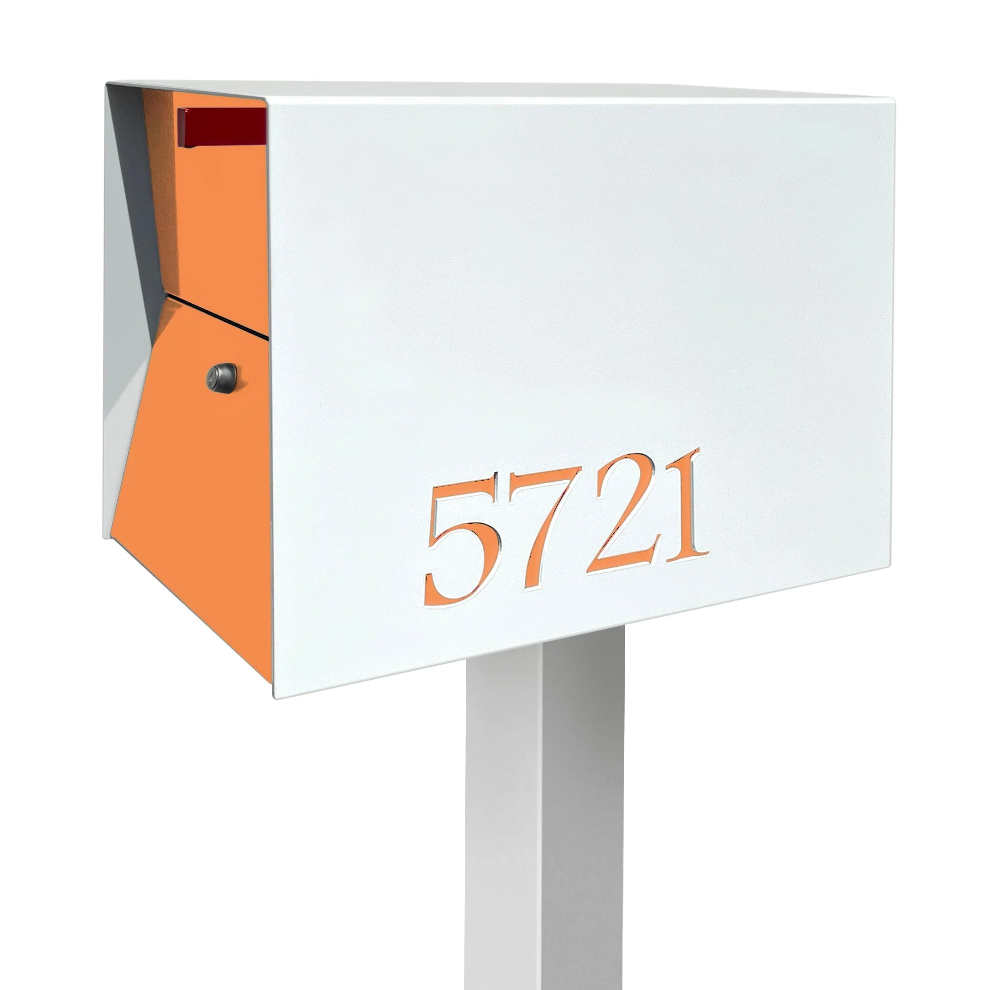 NEW! The UpTown Box Locking Package Dropbox in ARCTIC WHITE - Modern Mailbox - Image 23