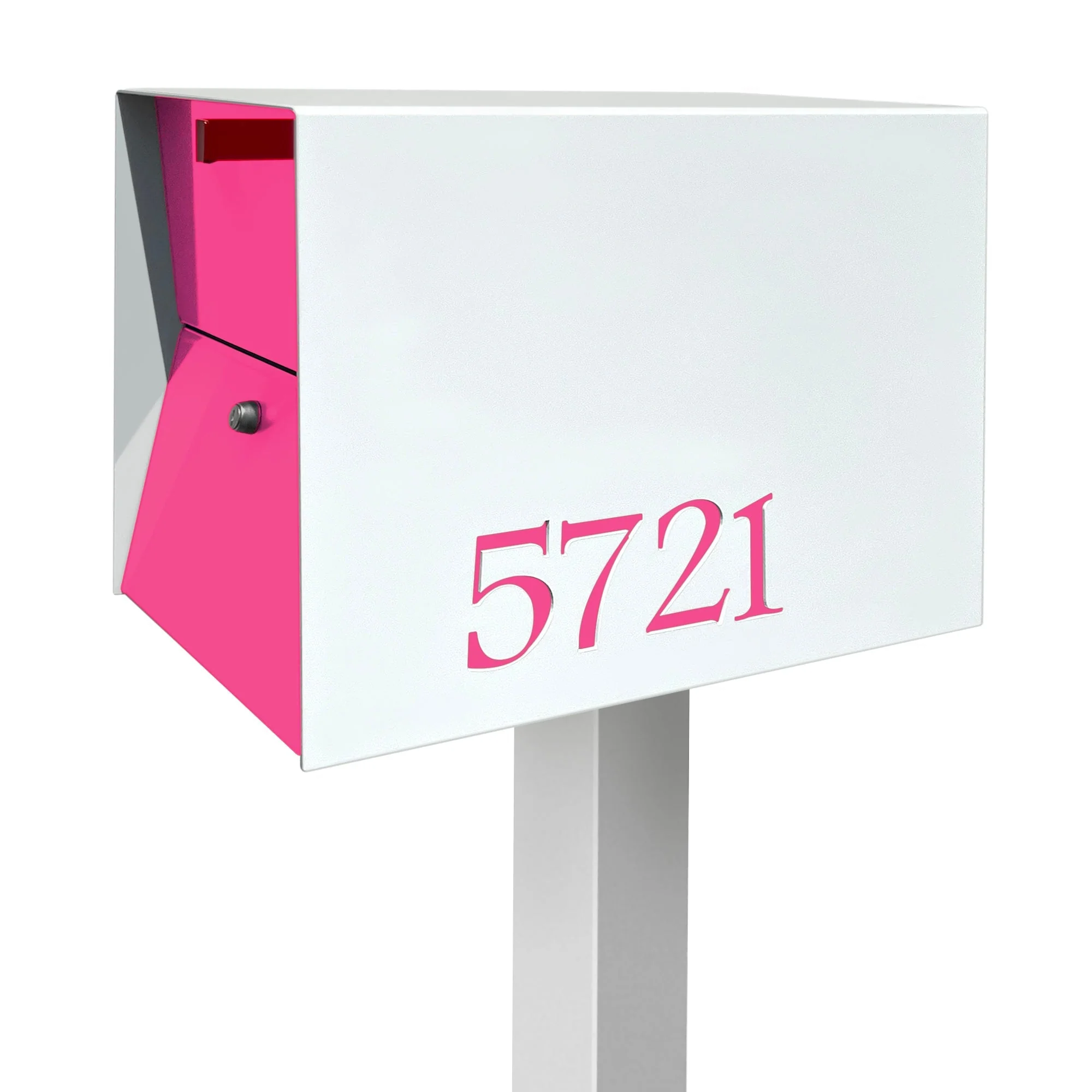 NEW! The UpTown Box Locking Package Dropbox in ARCTIC WHITE - Modern Mailbox - Image 25
