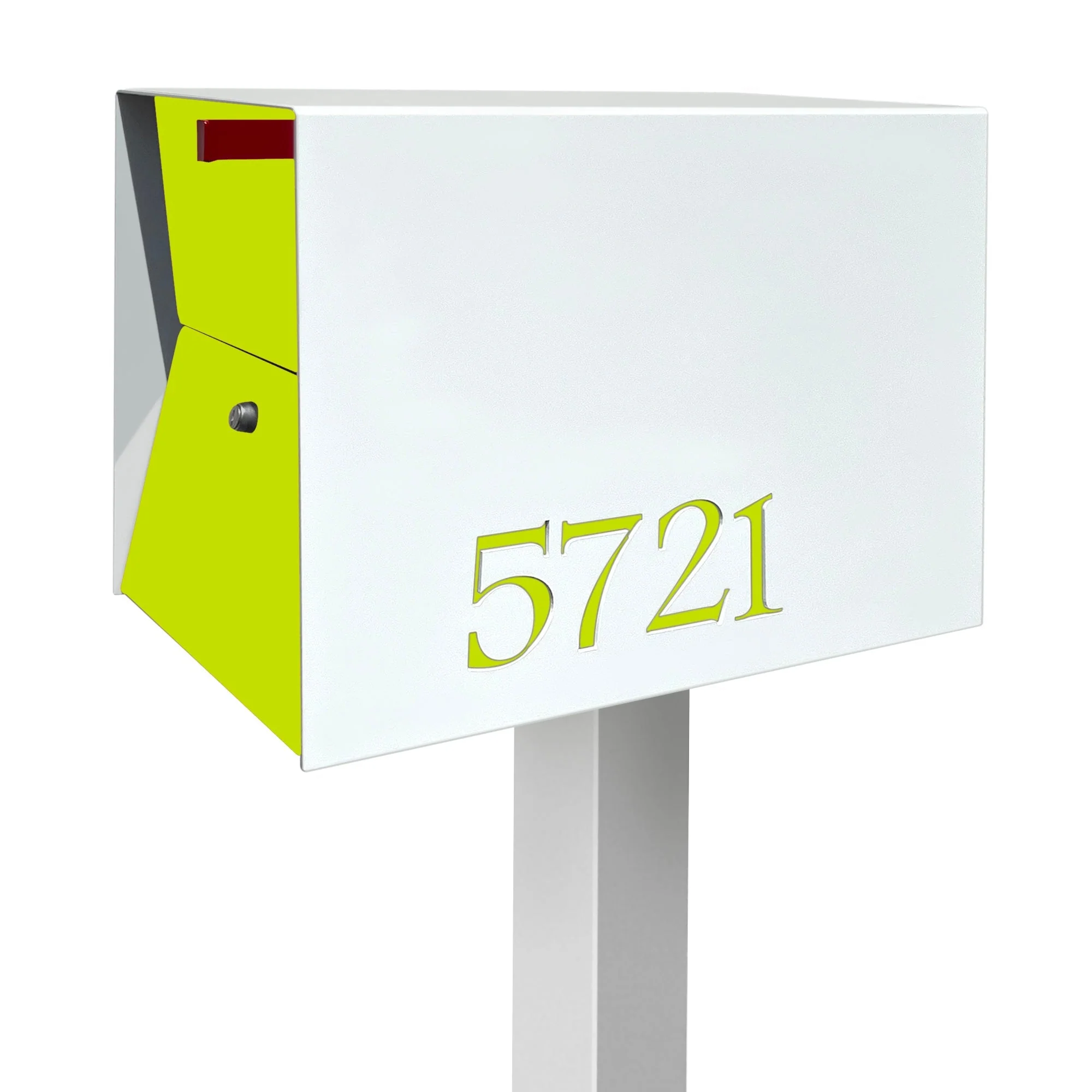 NEW! The UpTown Box Locking Package Dropbox in ARCTIC WHITE - Modern Mailbox - Image 27