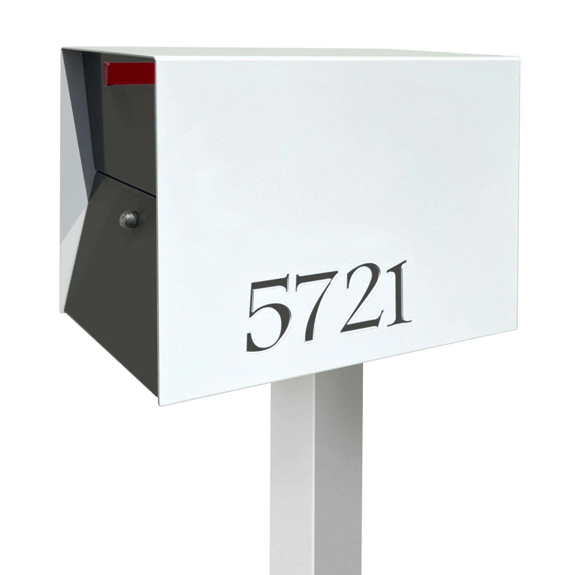 NEW! The UpTown Box Locking Package Dropbox in ARCTIC WHITE - Modern Mailbox - Image 33