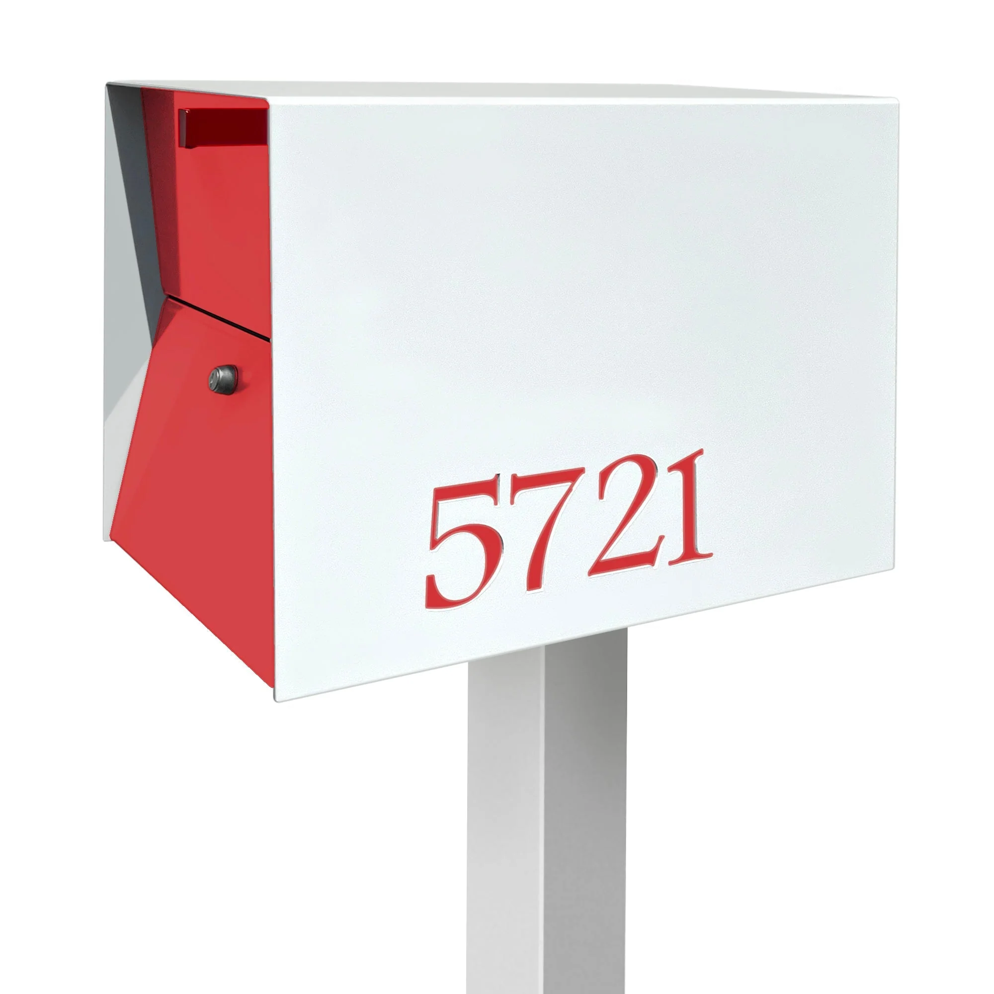 NEW! The UpTown Box Locking Package Dropbox in ARCTIC WHITE - Modern Mailbox - Image 34
