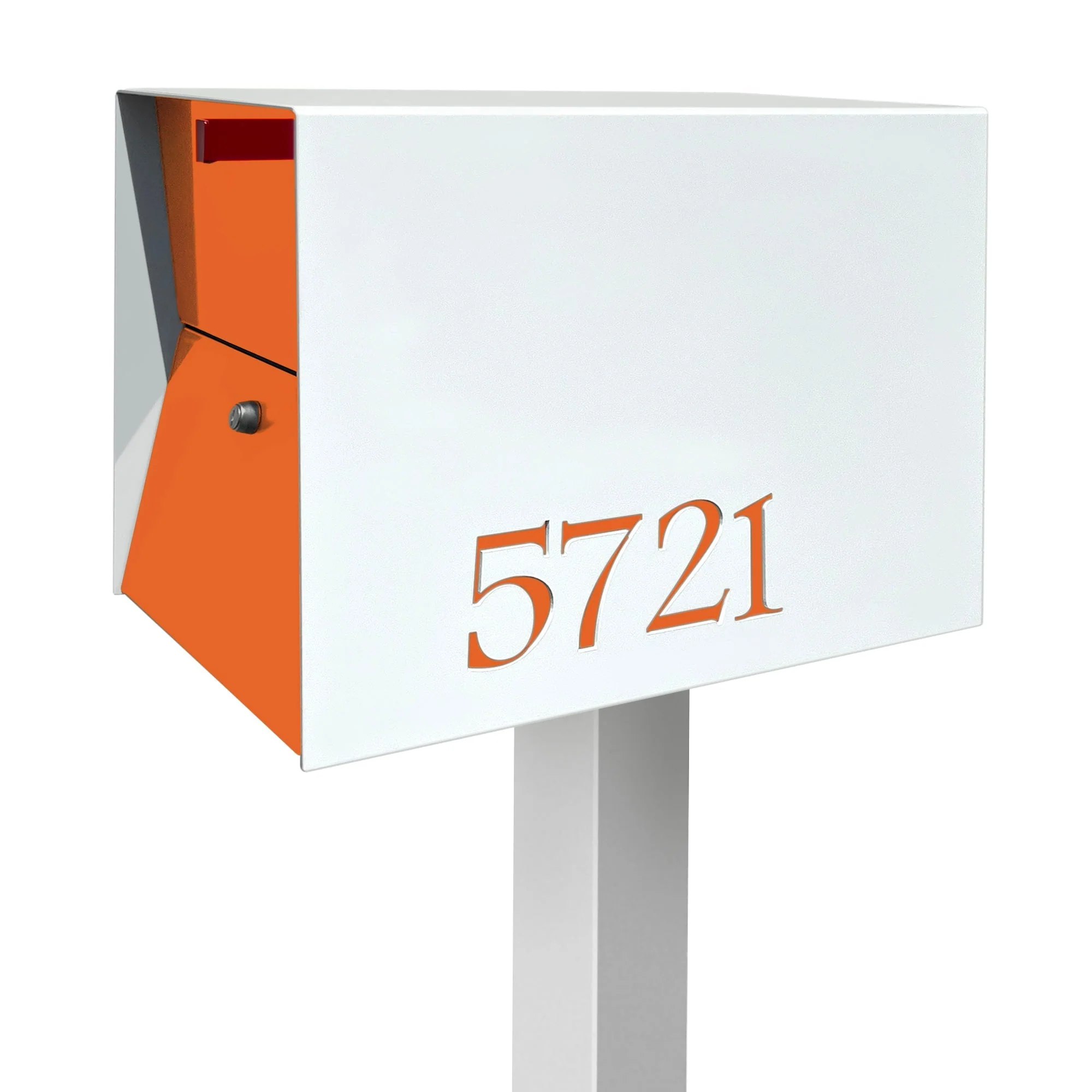 NEW! The UpTown Box Locking Package Dropbox in ARCTIC WHITE - Modern Mailbox - Image 35
