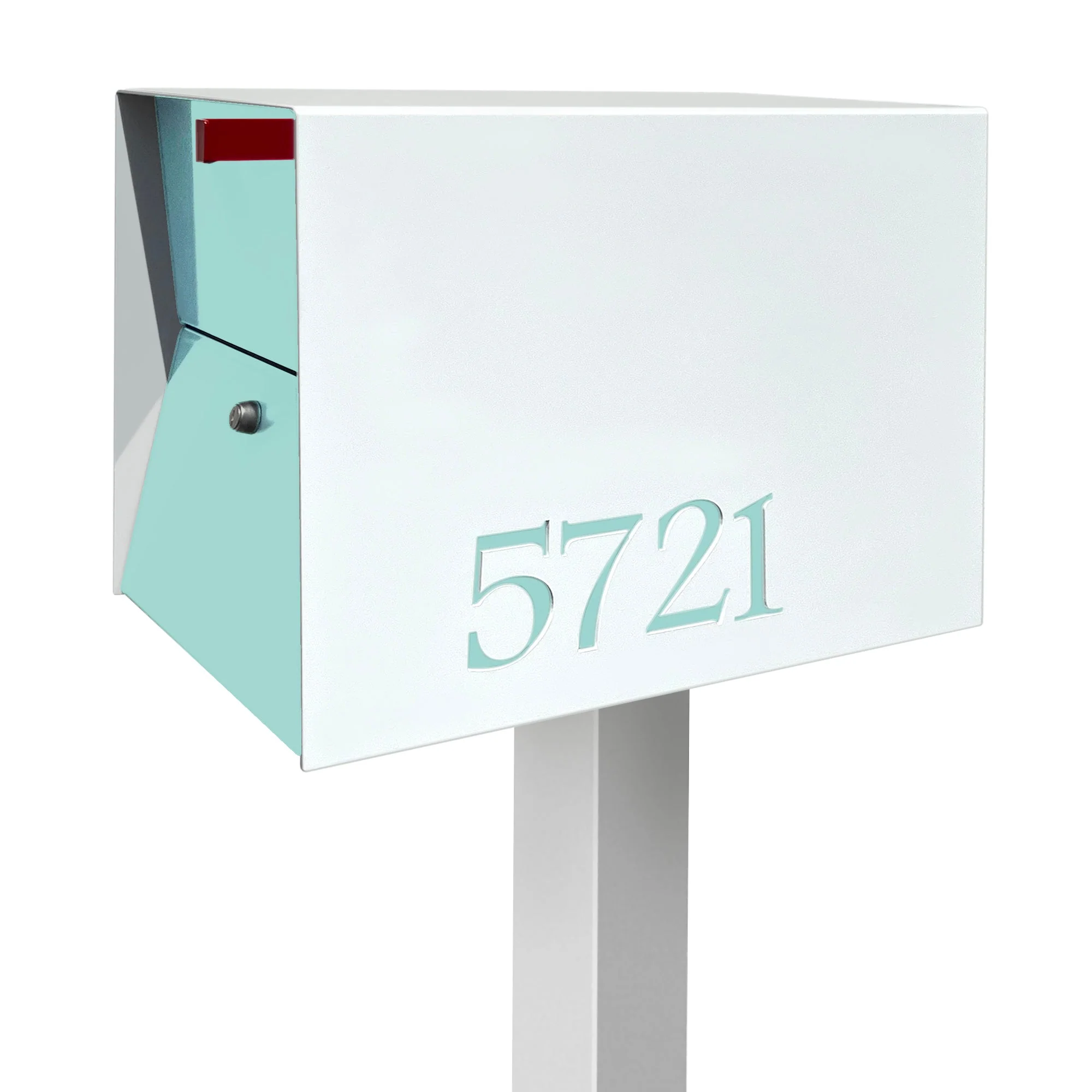 NEW! The UpTown Box Locking Package Dropbox in ARCTIC WHITE - Modern Mailbox - Image 36