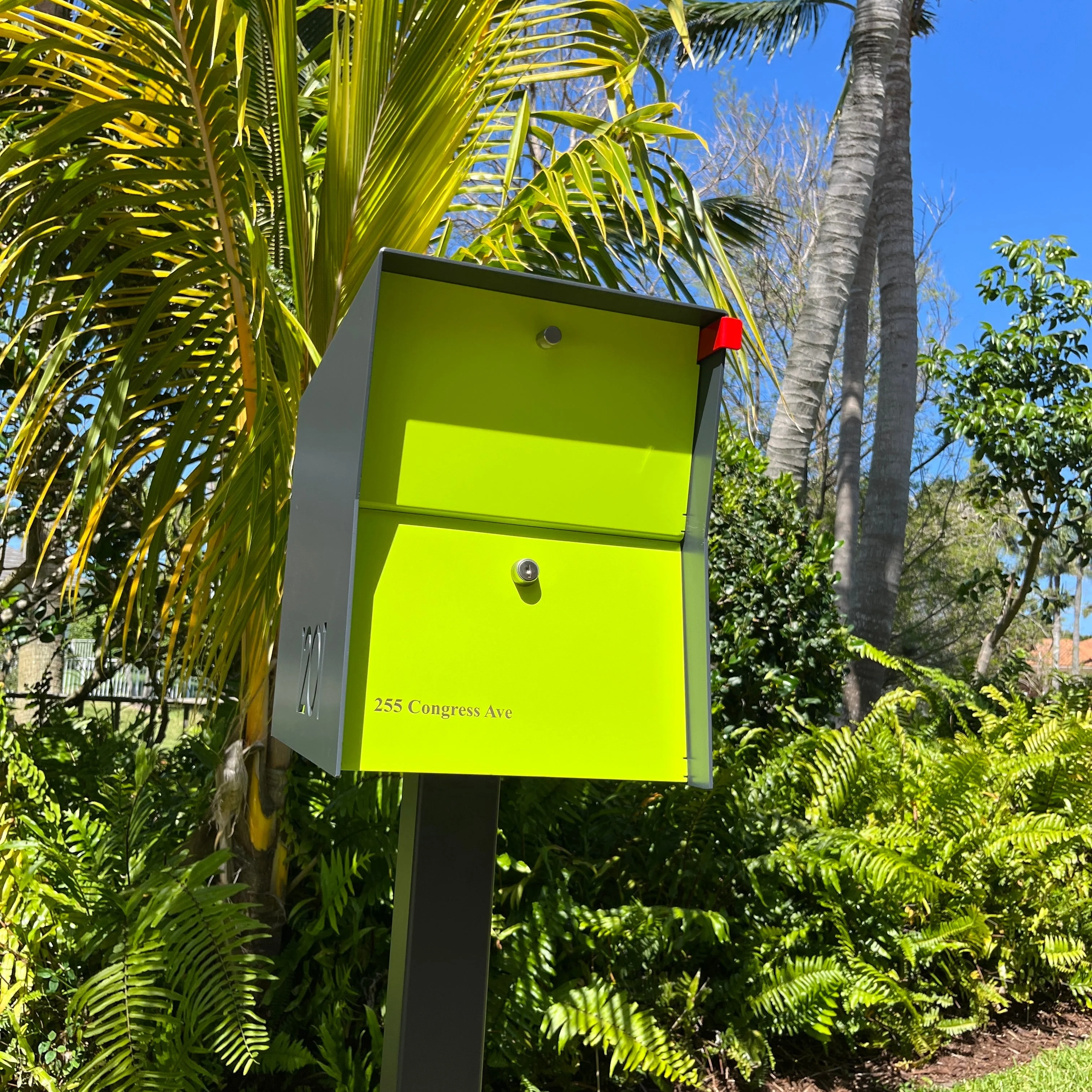 NEW! The UpTown Box Locking Package Dropbox  in COCONUT - Modern Mailbox - Image 13