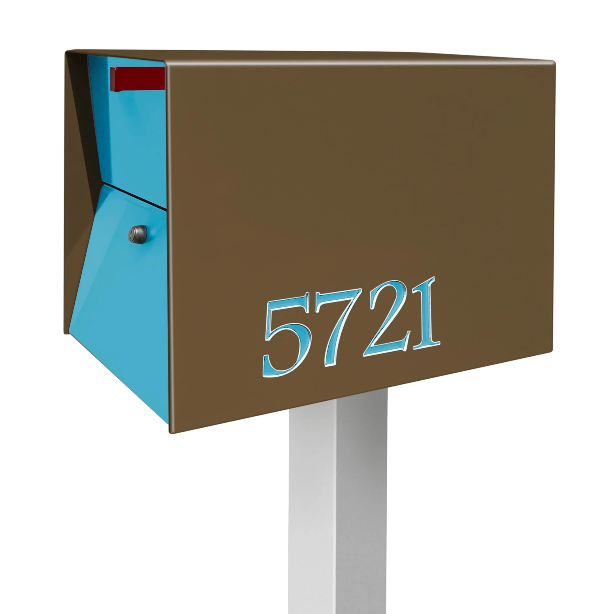 NEW! The UpTown Box Locking Package Dropbox  in COCONUT - Modern Mailbox - Image 19