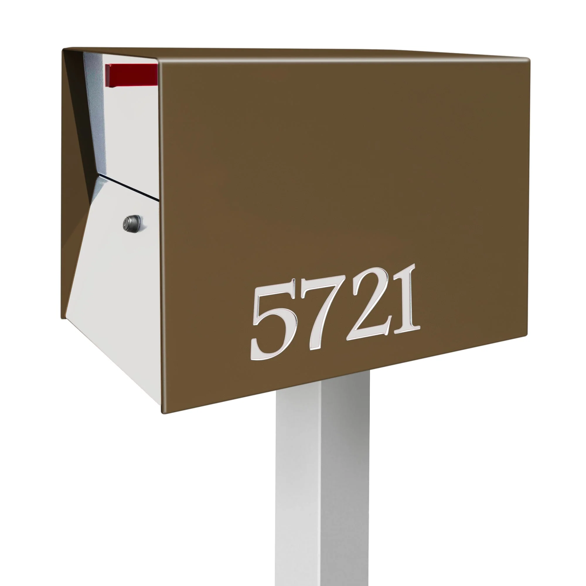 NEW! The UpTown Box Locking Package Dropbox  in COCONUT - Modern Mailbox - Image 20