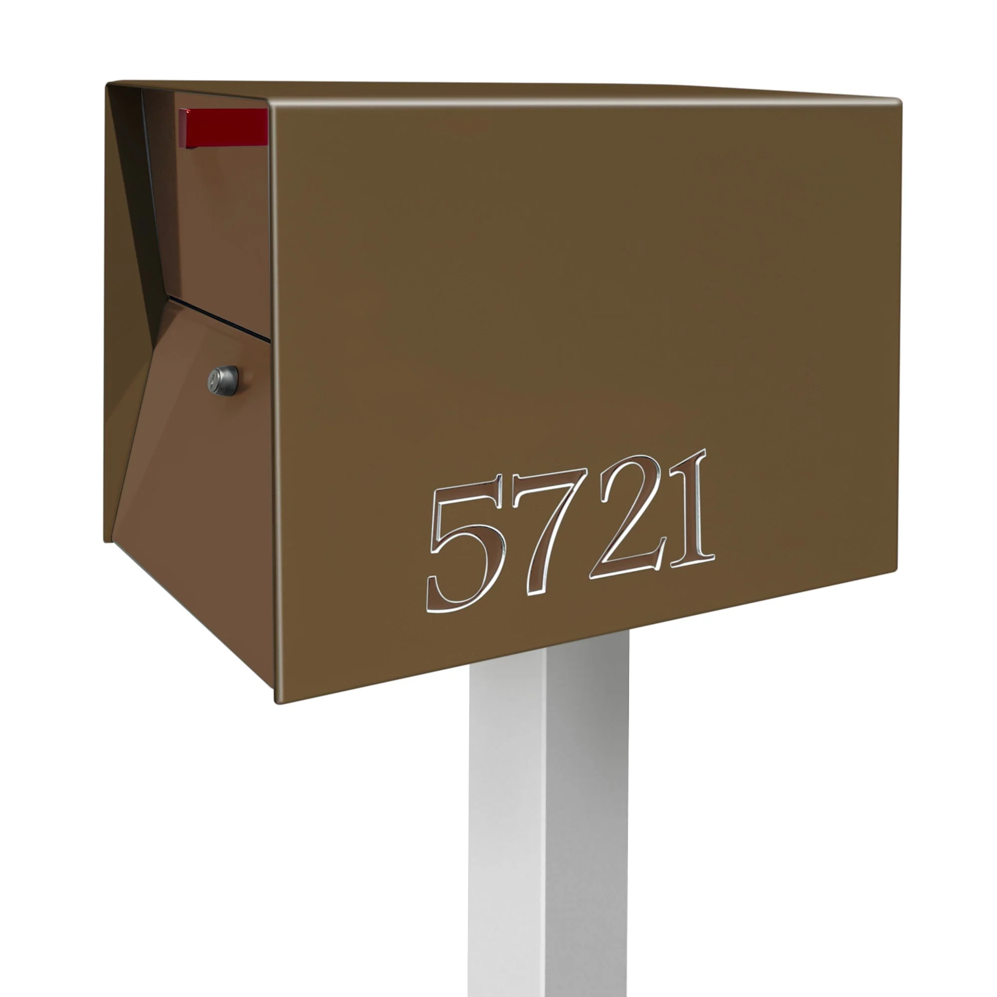 NEW! The UpTown Box Locking Package Dropbox  in COCONUT - Modern Mailbox - Image 22