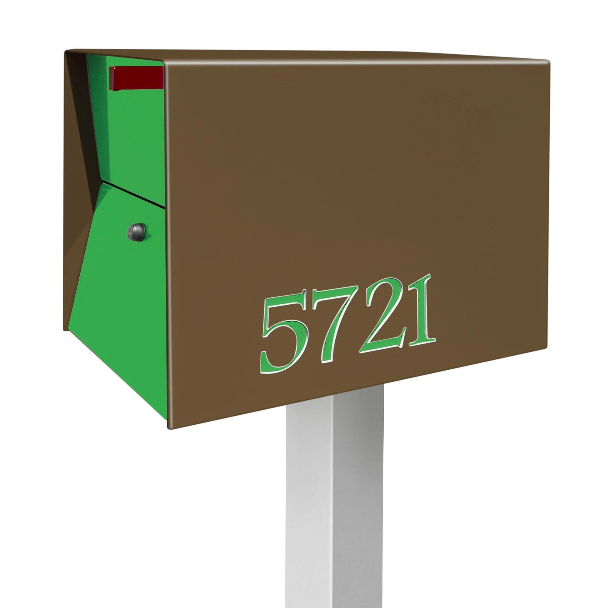 NEW! The UpTown Box Locking Package Dropbox  in COCONUT - Modern Mailbox - Image 23