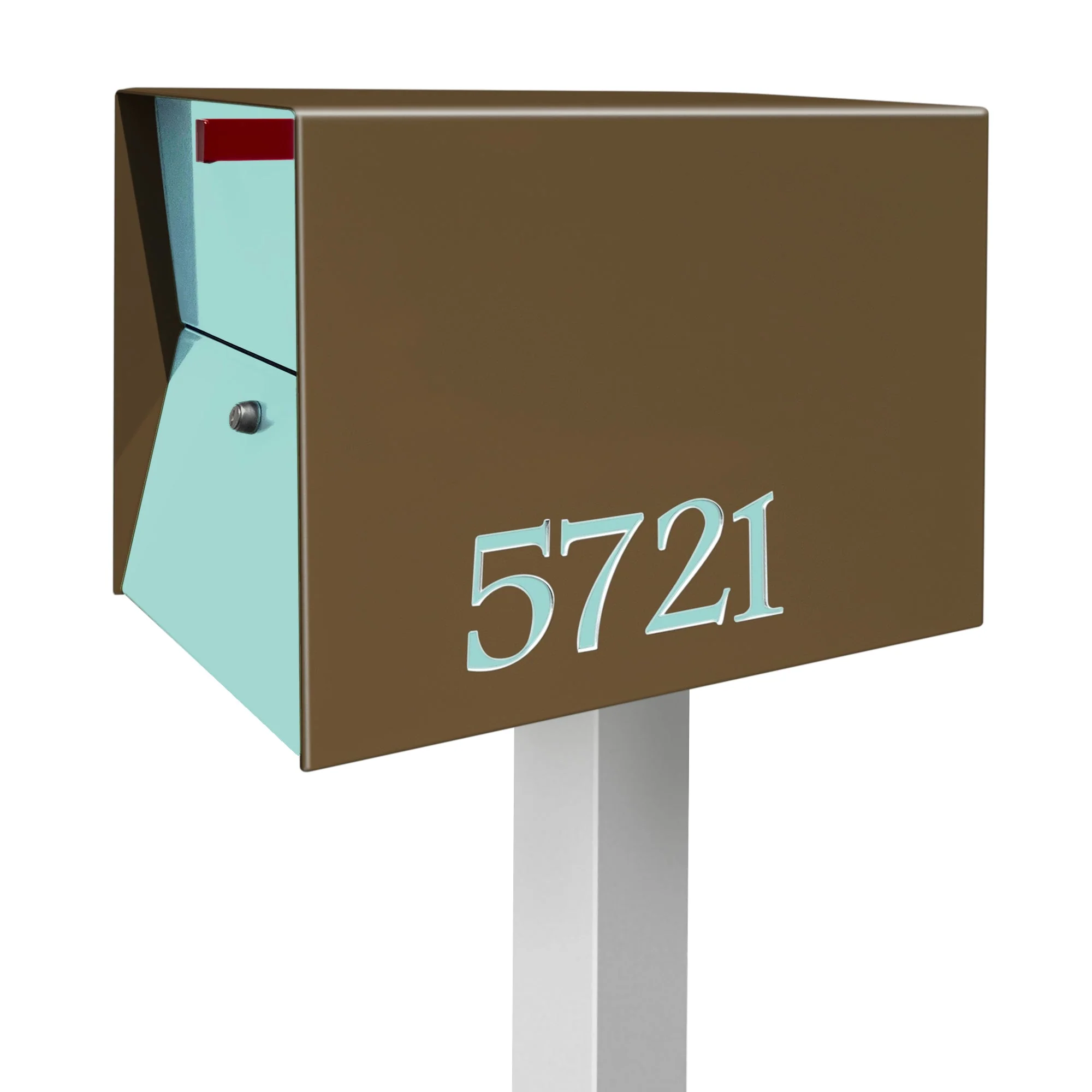 NEW! The UpTown Box Locking Package Dropbox  in COCONUT - Modern Mailbox - Image 27