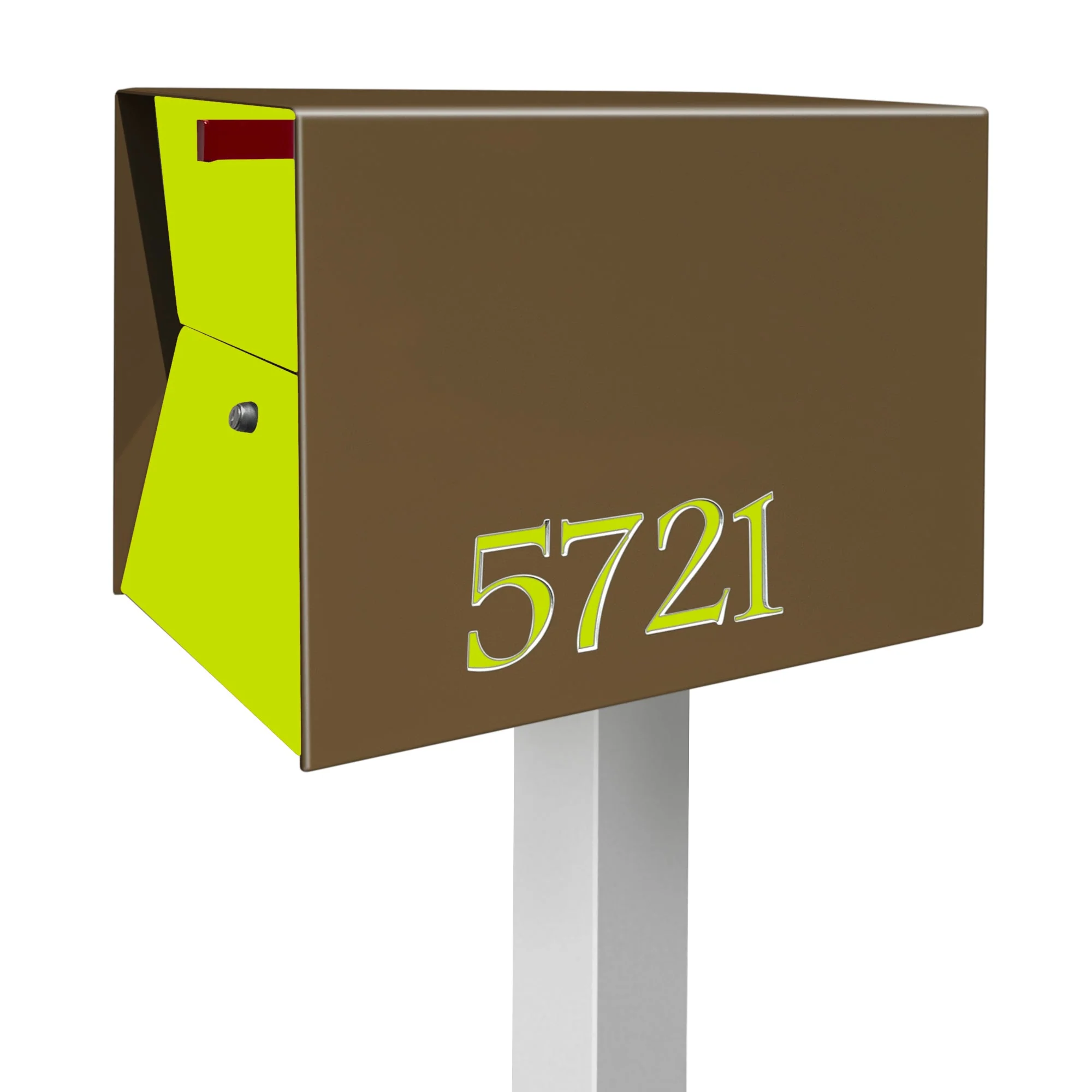 NEW! The UpTown Box Locking Package Dropbox  in COCONUT - Modern Mailbox - Image 29