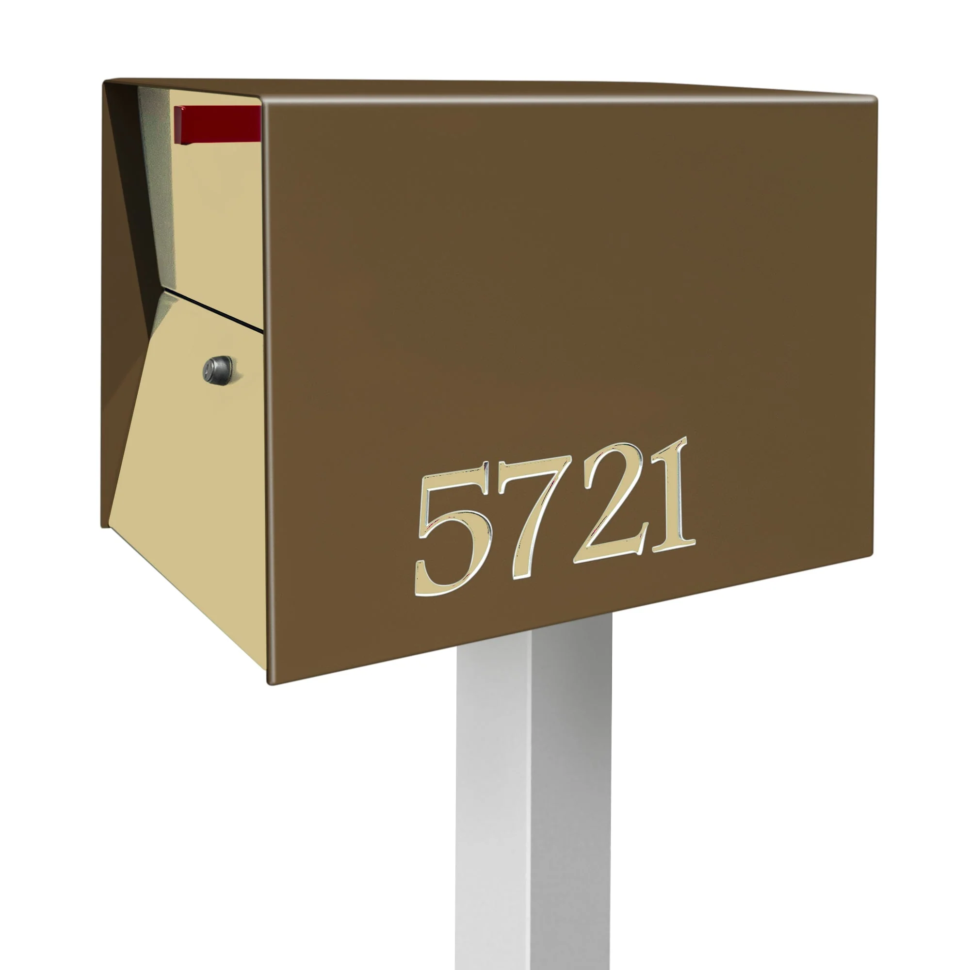 NEW! The UpTown Box Locking Package Dropbox  in COCONUT - Modern Mailbox - Image 30