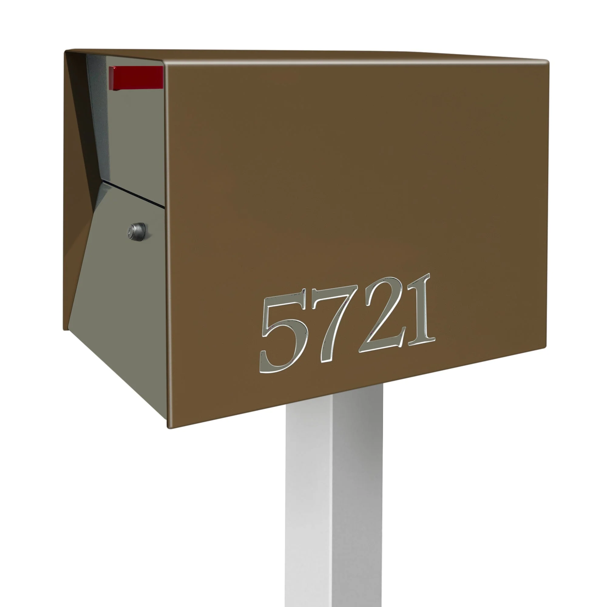 NEW! The UpTown Box Locking Package Dropbox  in COCONUT - Modern Mailbox - Image 31
