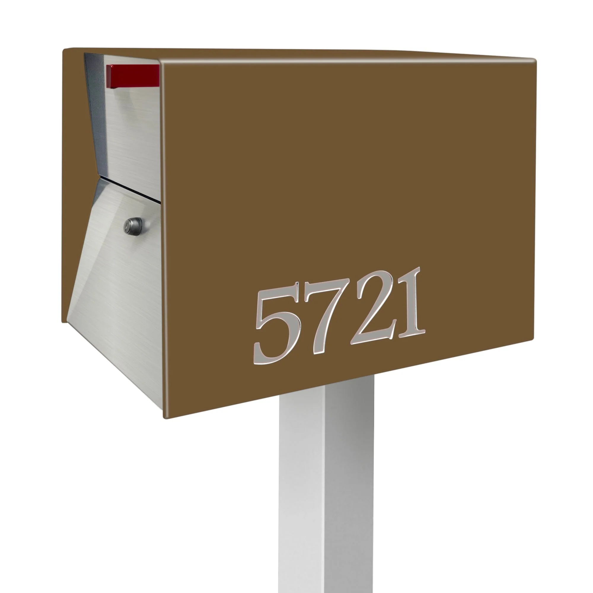 NEW! The UpTown Box Locking Package Dropbox  in COCONUT - Modern Mailbox - Image 34