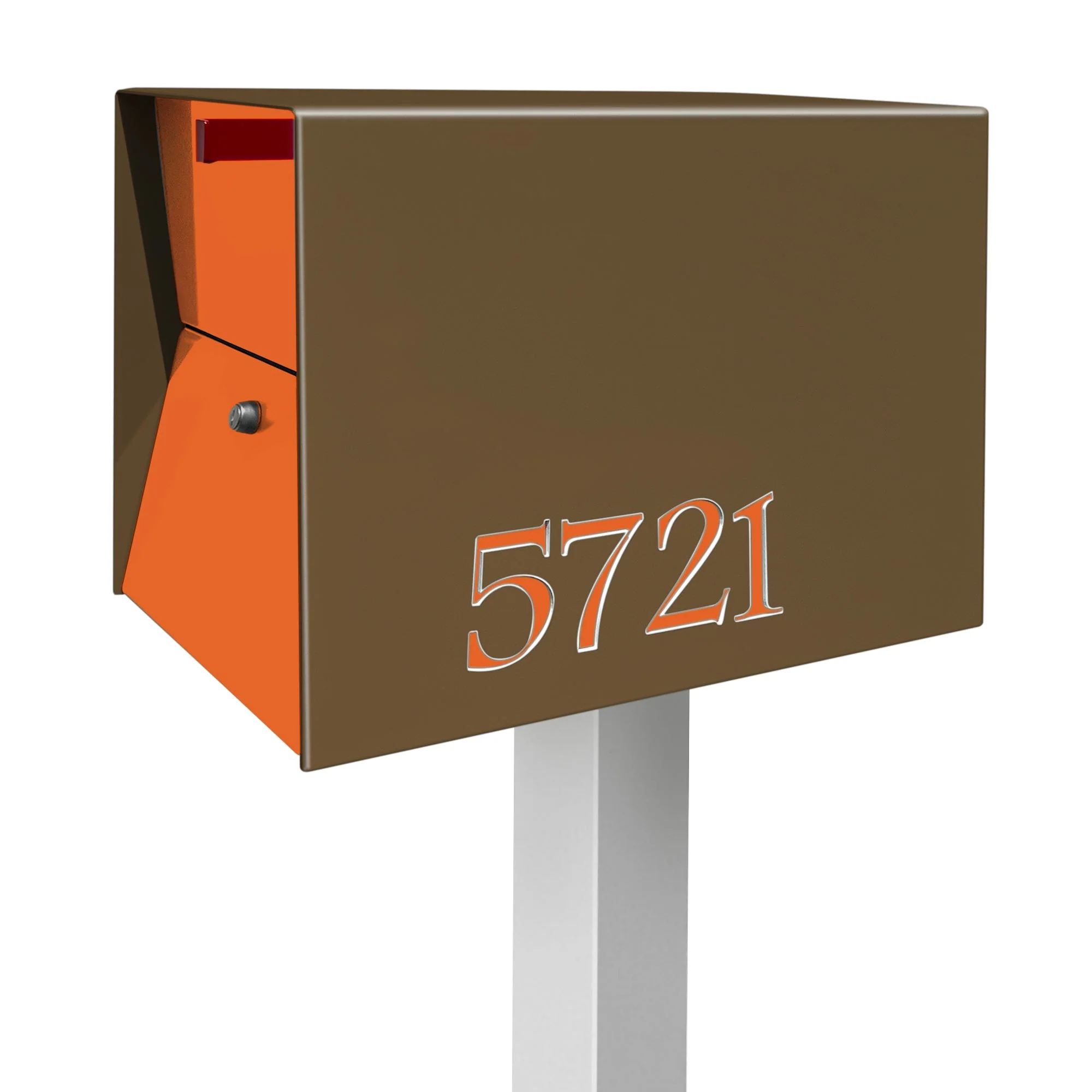 NEW! The UpTown Box Locking Package Dropbox  in COCONUT - Modern Mailbox - Image 37